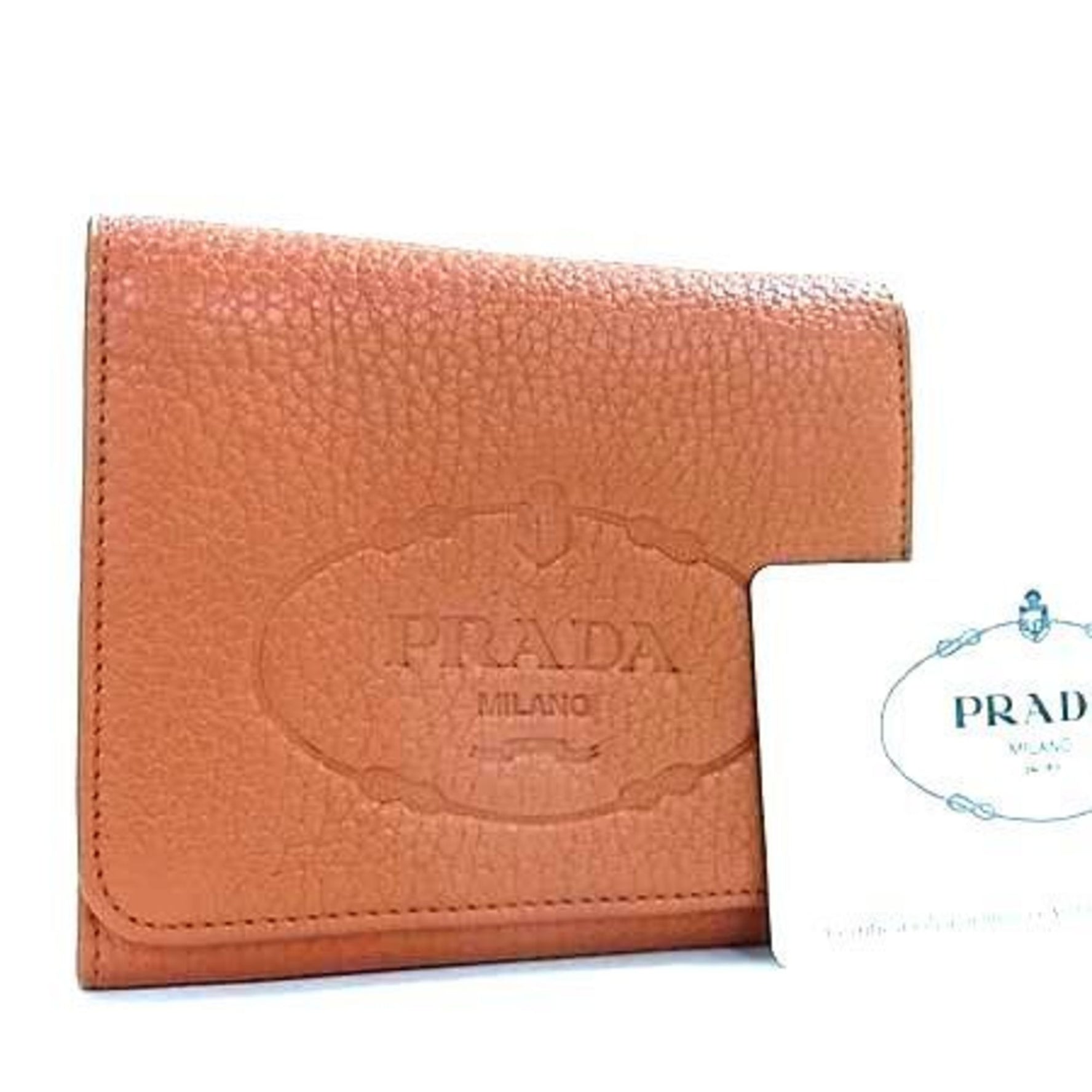 PRADA Wallet Leather Tri-fold