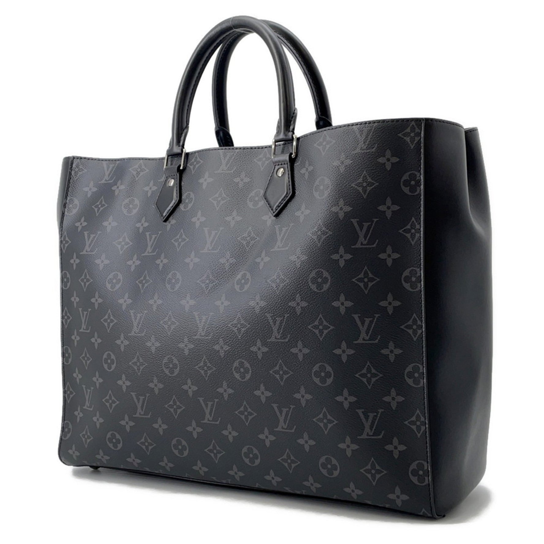 Louis Vuitton Monogram Eclipse Grand Sac Tote Bag LOUIS VUITTON Black Men's