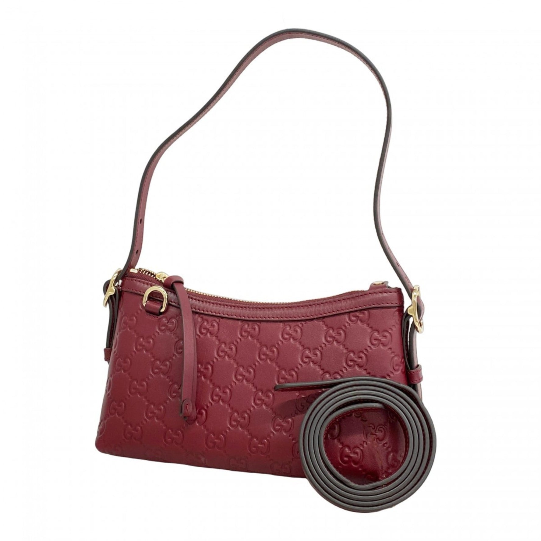 Gucci Shoulder Bag Leather Champagne