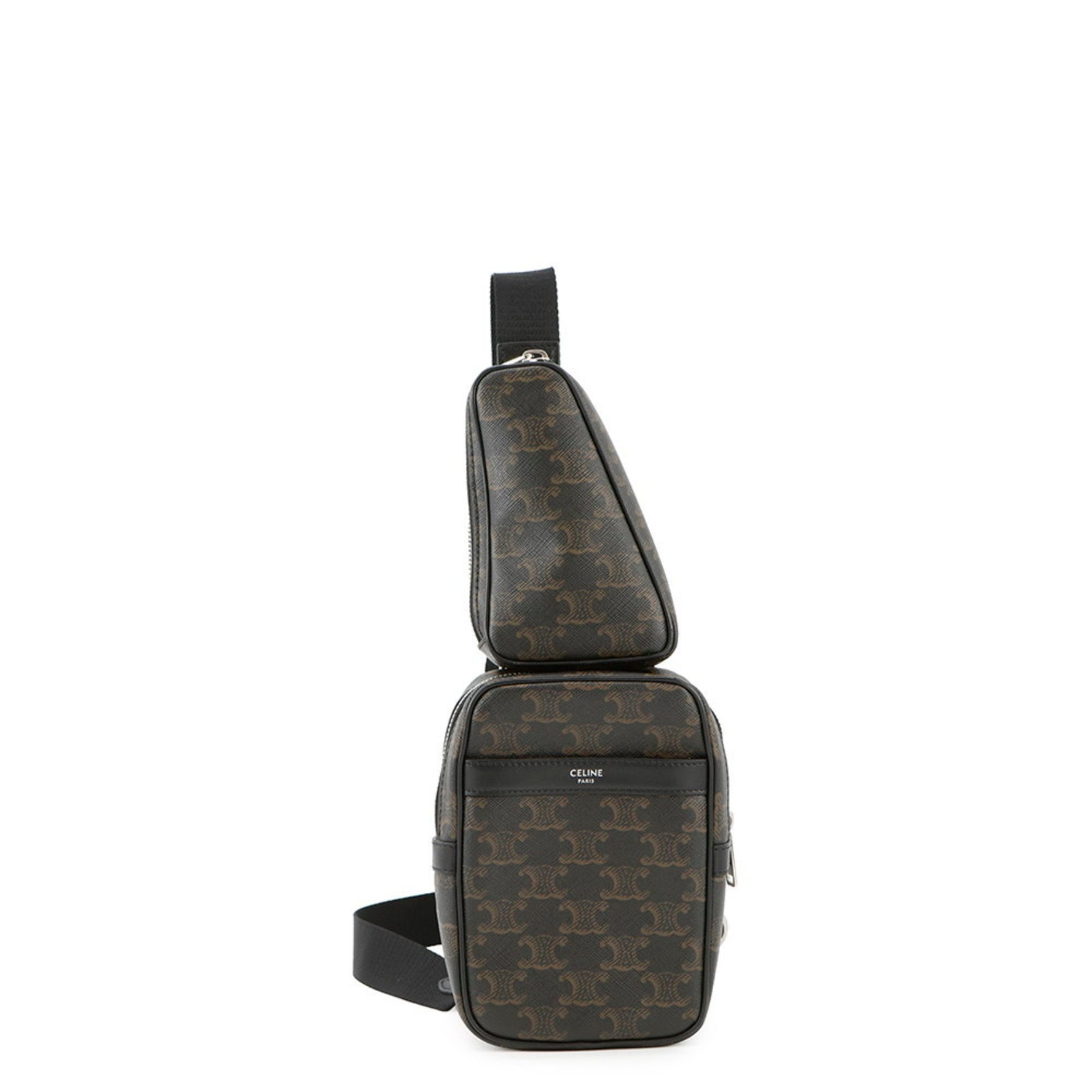 Celine Triomphe Multi-Pocket Leather Body Bag