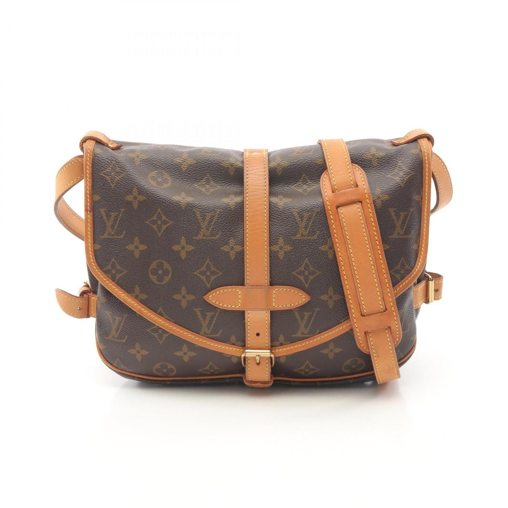 Louis Vuitton Saumur 30 Shoulder Bag, Coated Canvas and Leather, Monogram, Brown