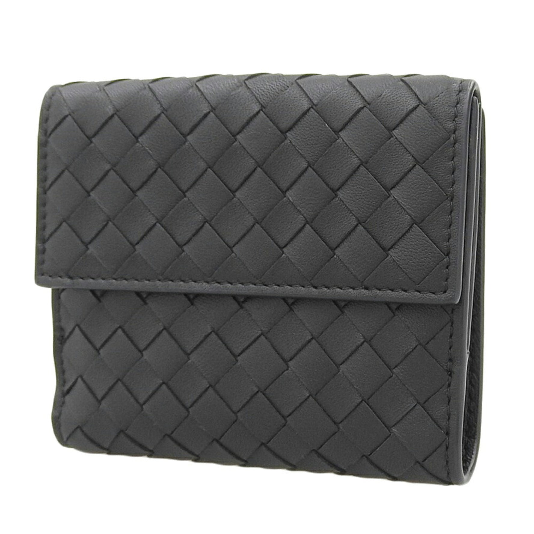 BOTTEGA VENETA Intrecciato Compact Wallet Double Fold