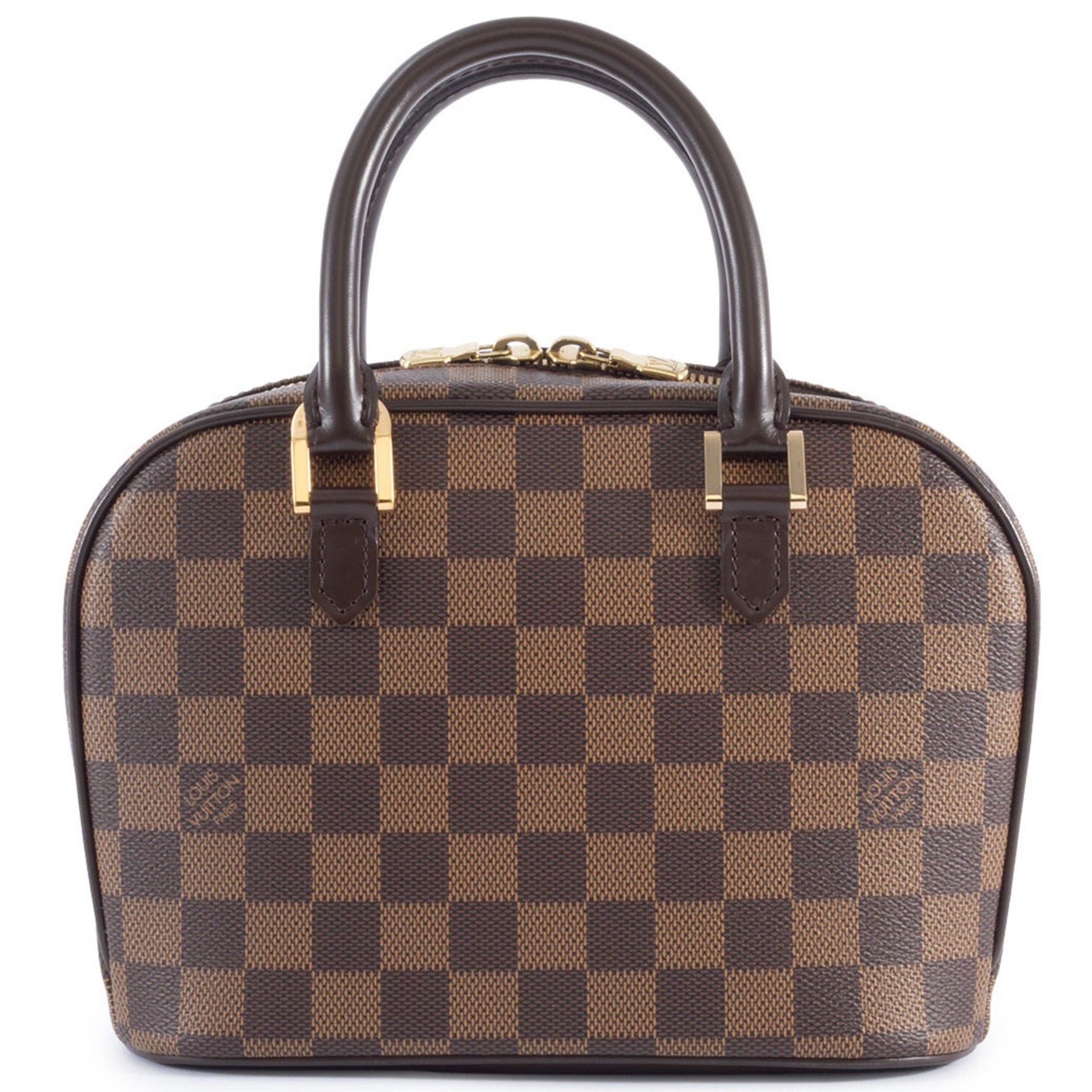Louis Vuitton Saria Mini Handbag Damier Ebene Canvas LOUIS VUITTON