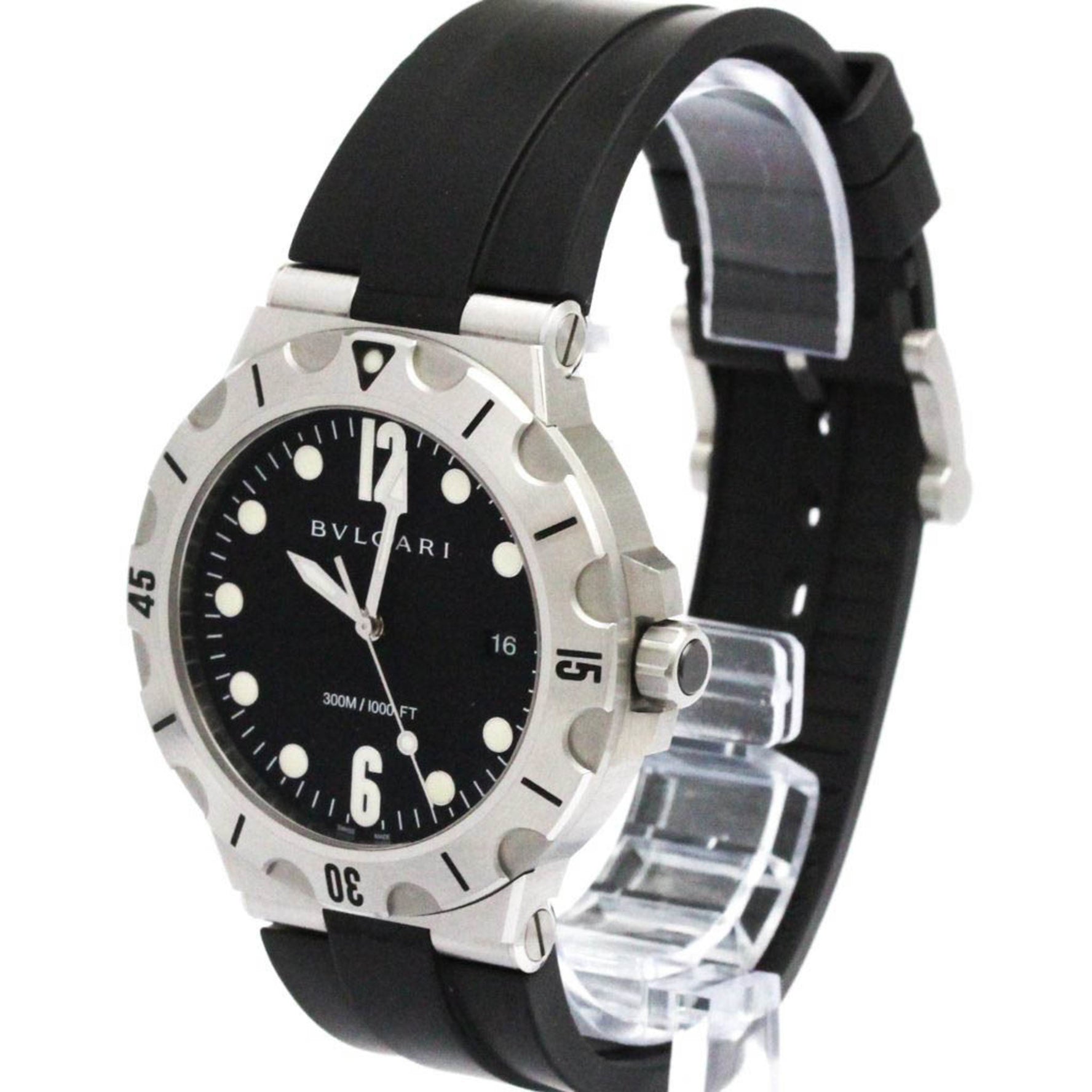 BVLGARI Diagono Stainless Steel Automatic Watch Polished