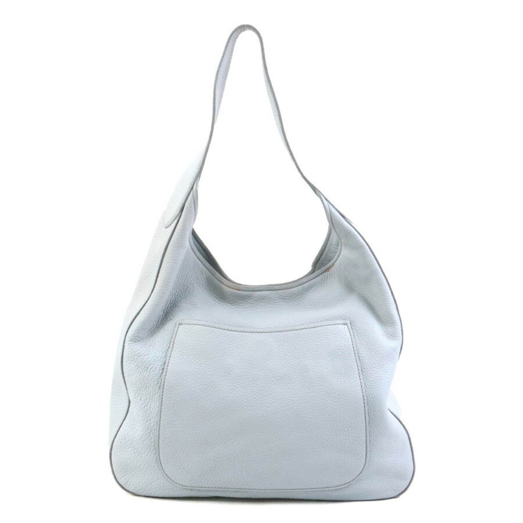 PRADA handbag leather light grey ladies 1BC013 r10378g