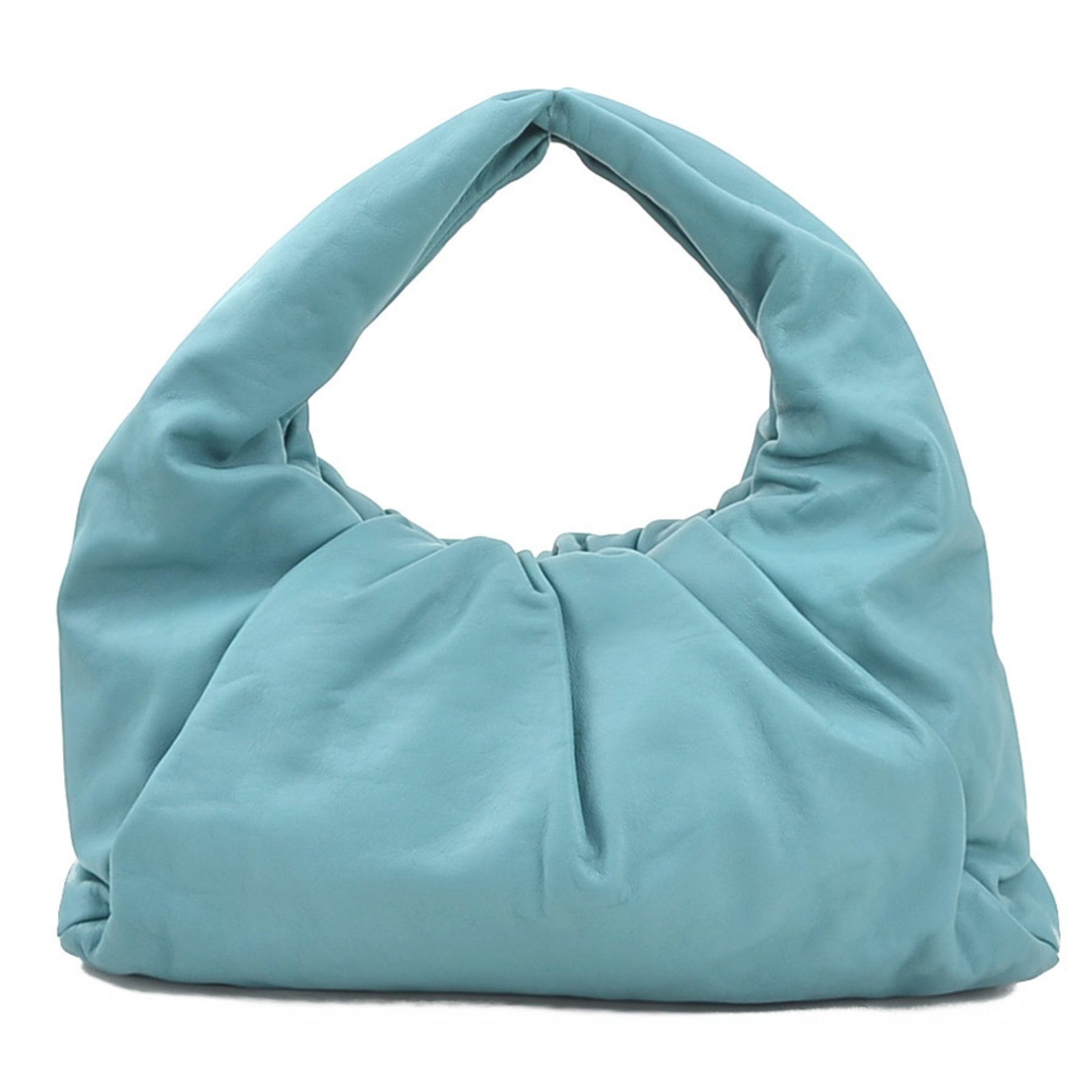 Bottega Veneta Shoulder Bag The Pouch Leather Blue Green