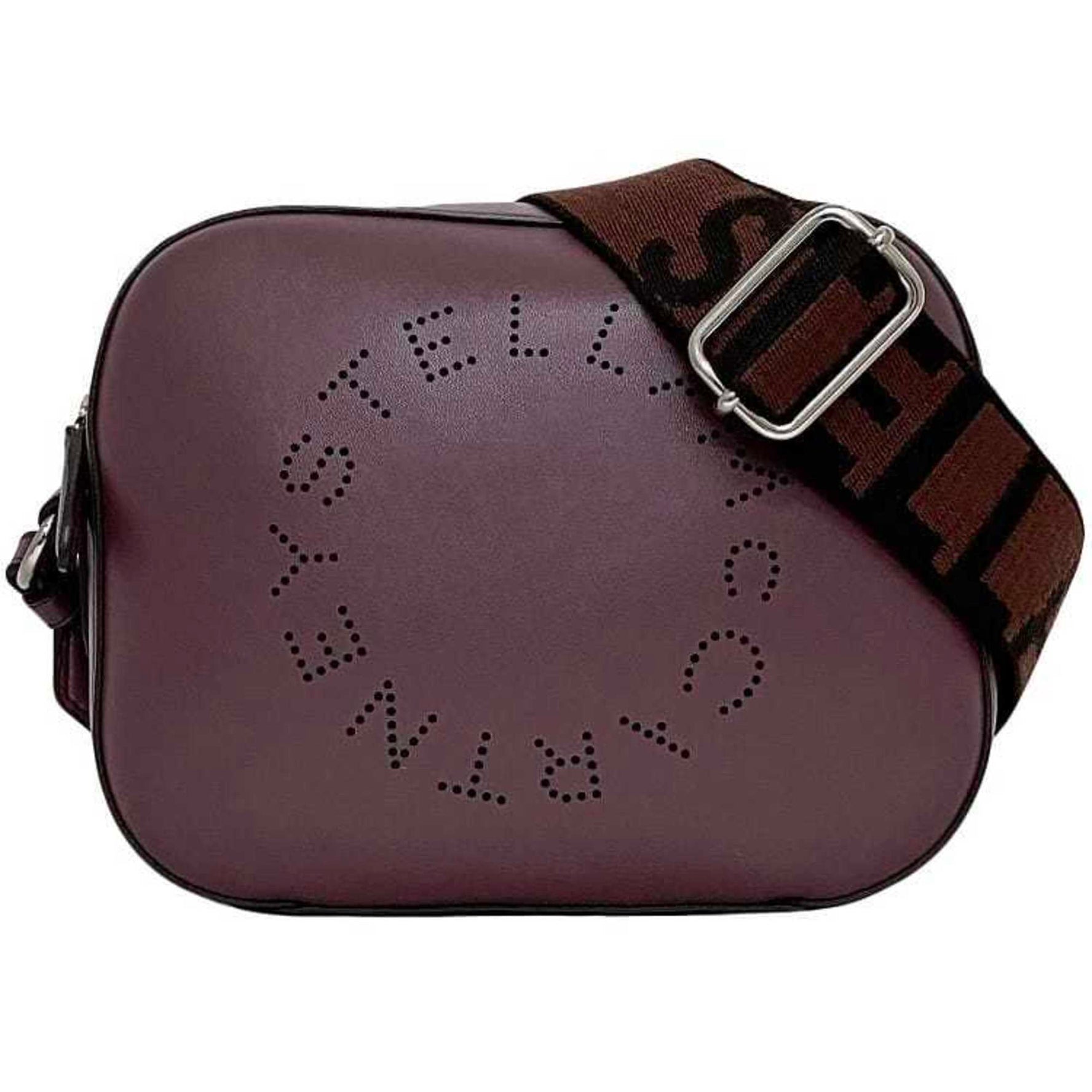 Stella McCartney Shoulder Bag Leather STELLA McCARTNEY Punched Strap Compact