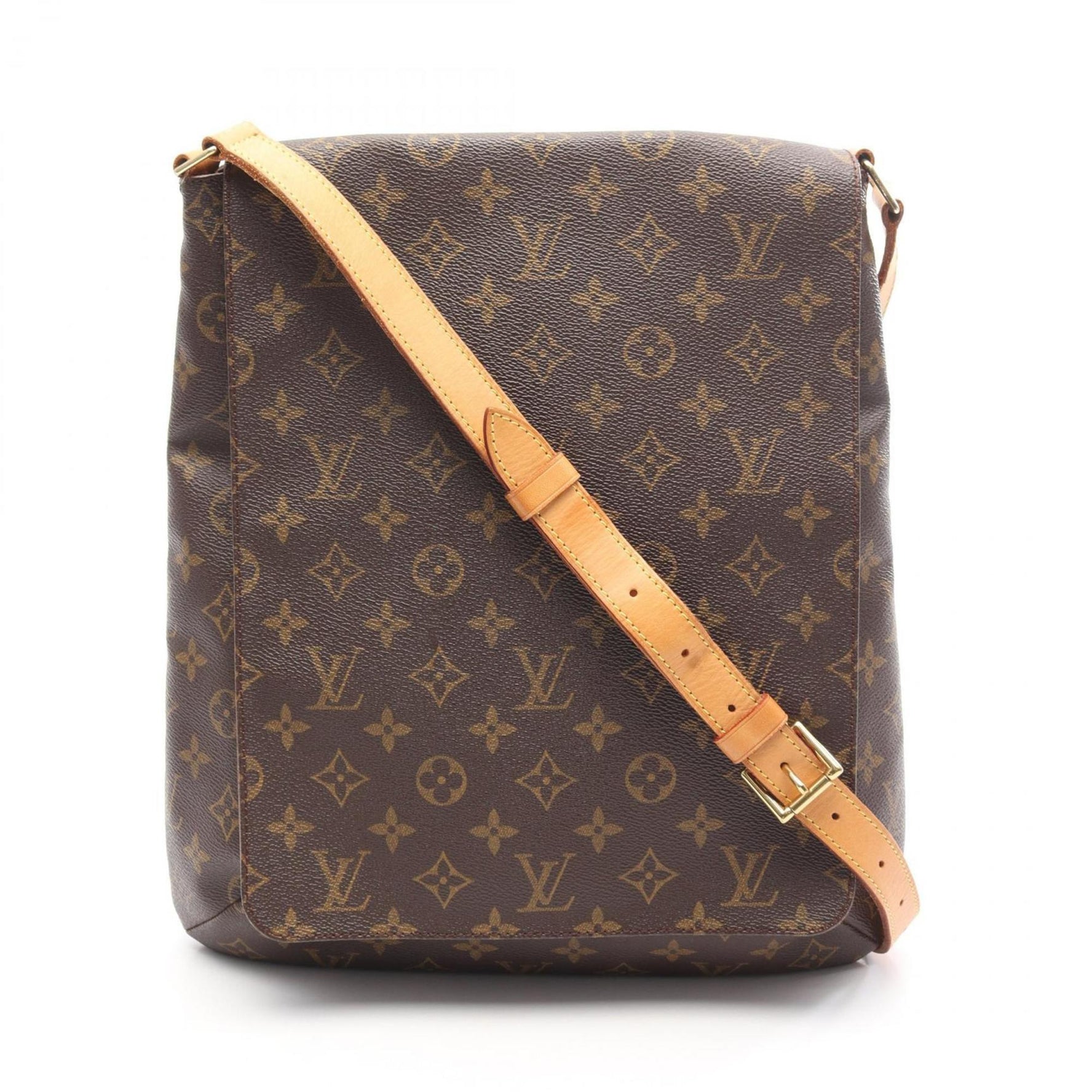 Louis Vuitton Musette Monogram Shoulder Bag, Coated Canvas and Leather, Brown