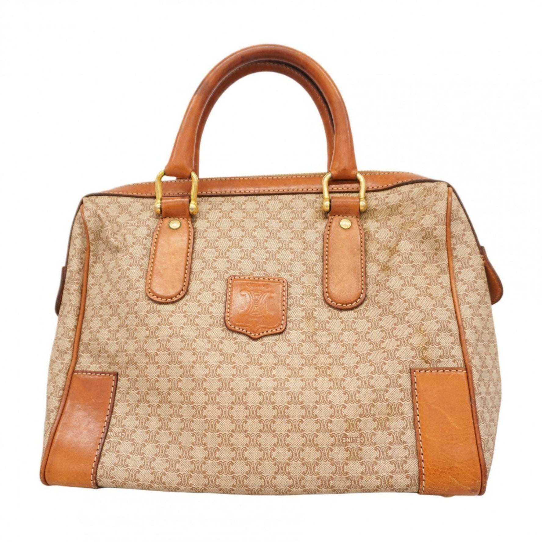 Celine handbag Macadam beige brown