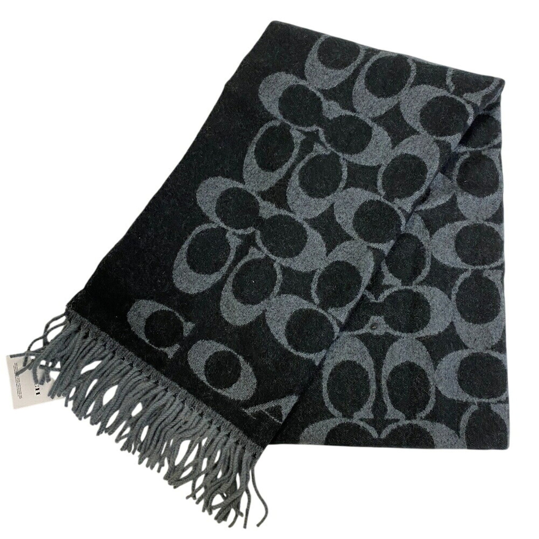 COACH Signature Scarf, Fluffy, Thick, Unisex