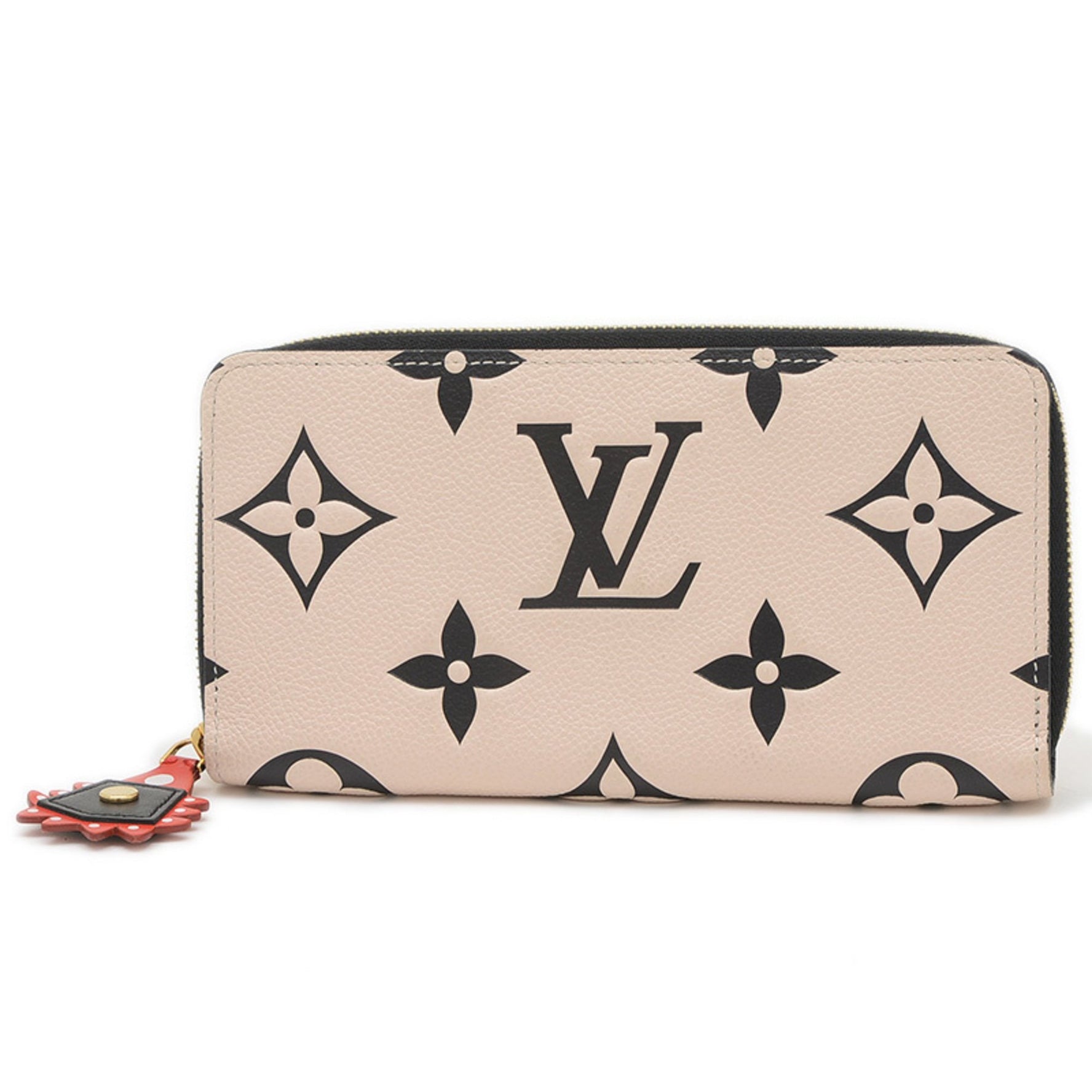 Louis Vuitton LV Crafty Empreinte Zippy Wallet Long Crème Noir