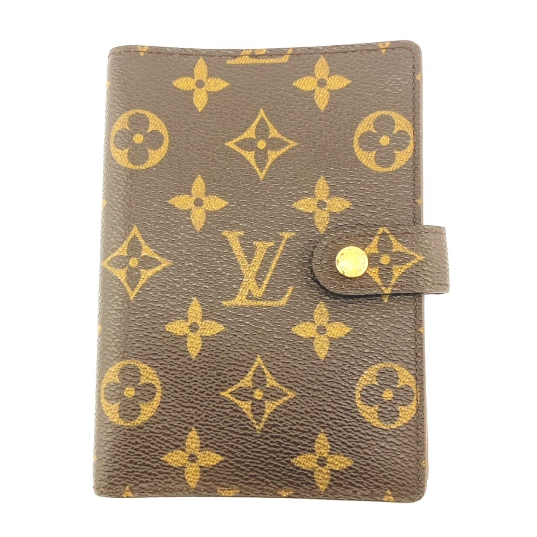 Louis Vuitton LOUIS VUITTON Notebook Cover Case Monogram Agenda PM Canvas R20005 Brown LV