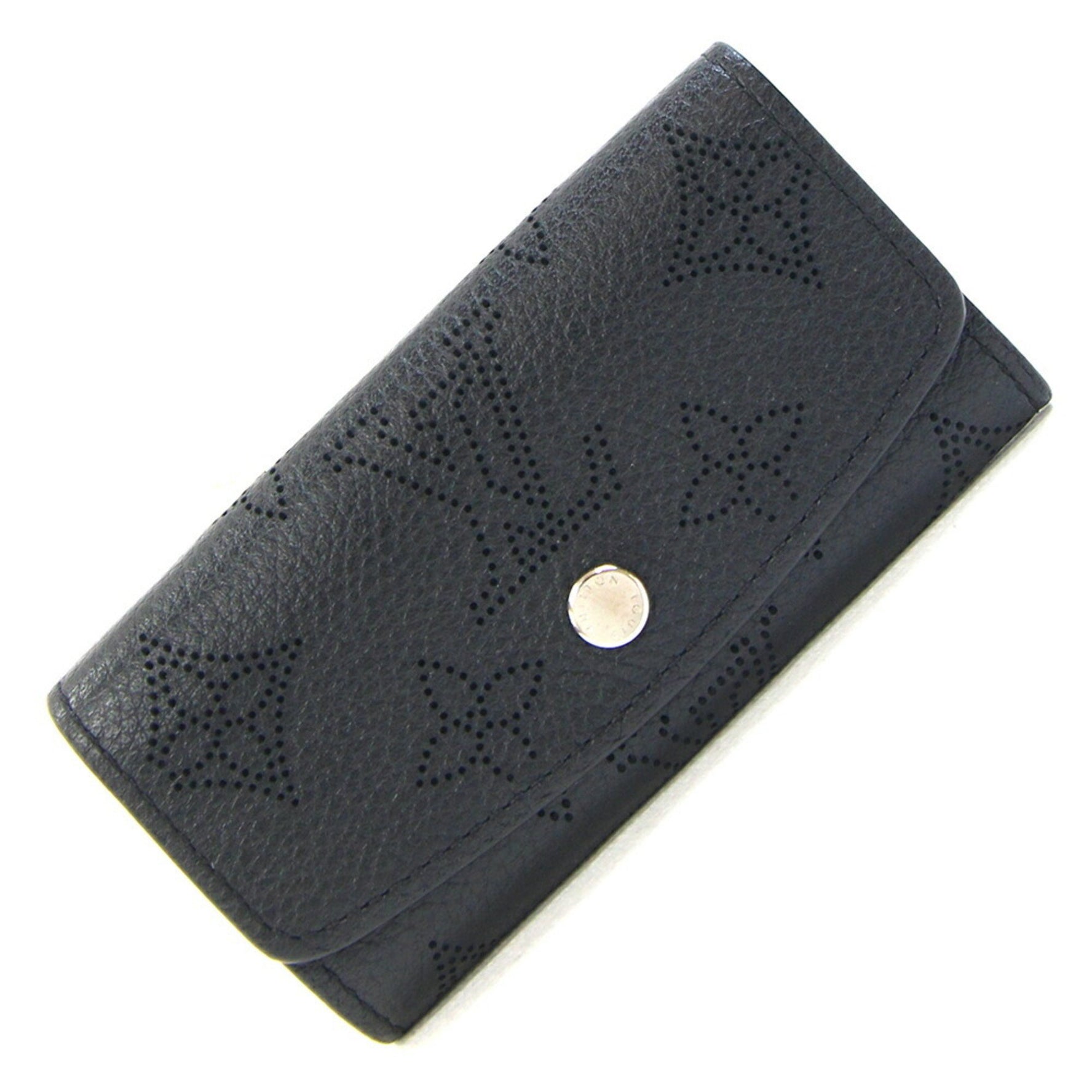 Louis Vuitton Case Mahina Multicle 4 Noir Leather Black Men's