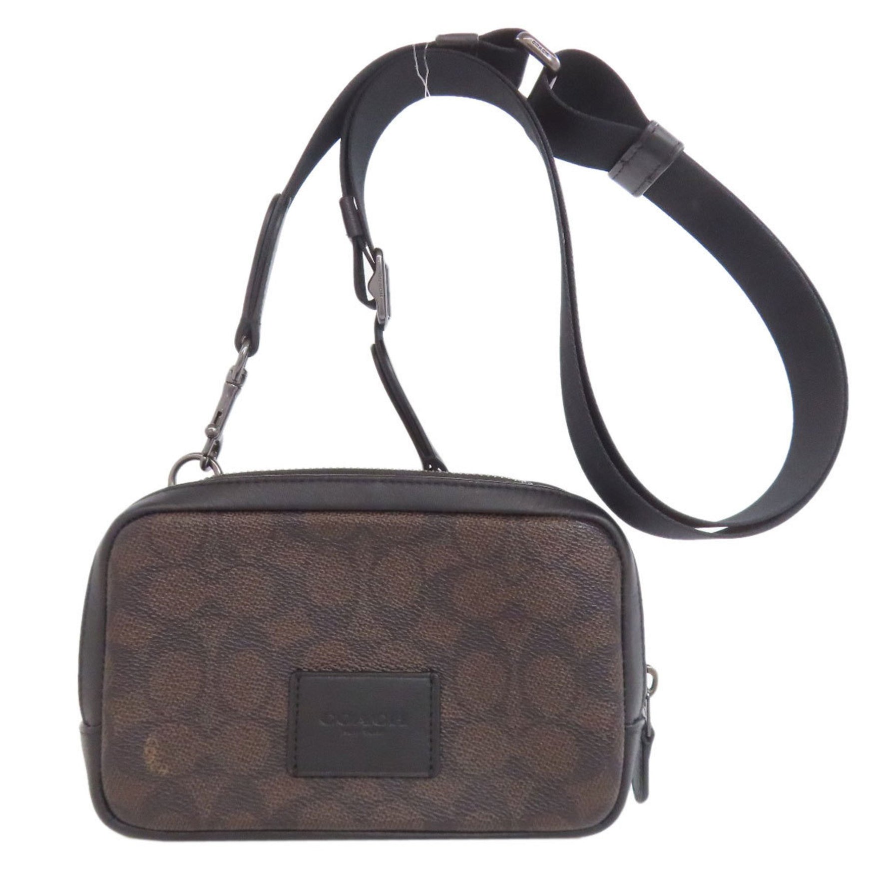 Coach Carrier Phone Crossbody Signature Shoulder Bag in PVC