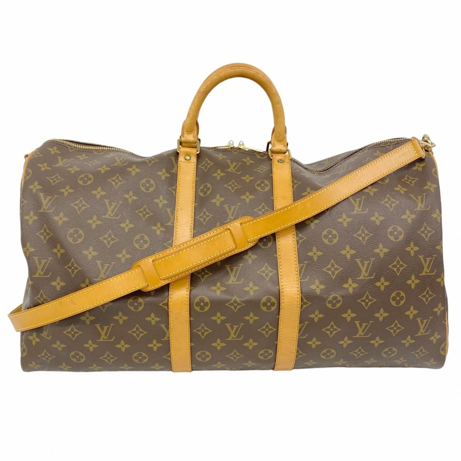 Louis Vuitton Monogram Keepall Bandouliere 55 Boston Bag Men's and