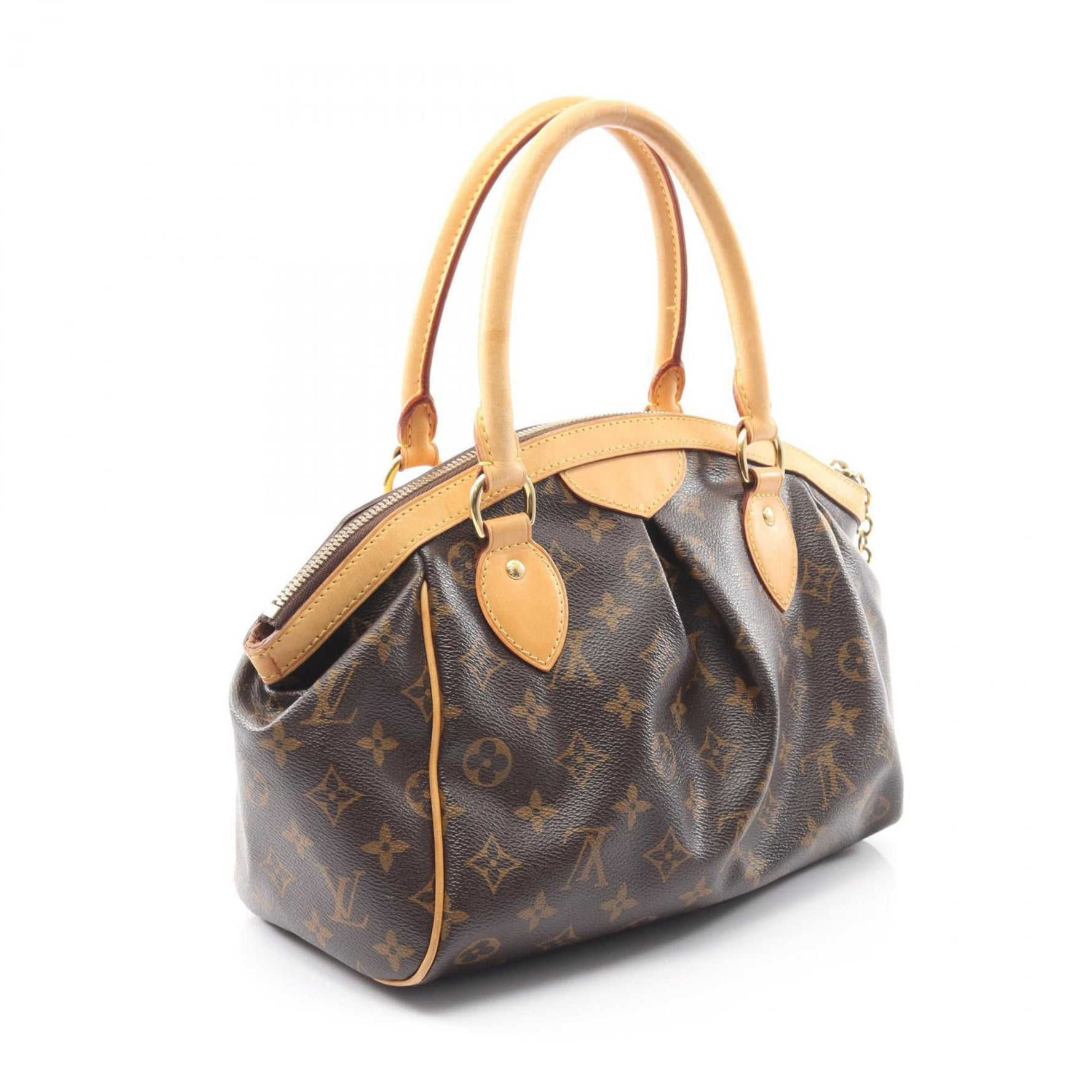 Louis Vuitton Tivoli PM Handbag, Coated Canvas and Leather, Monogram