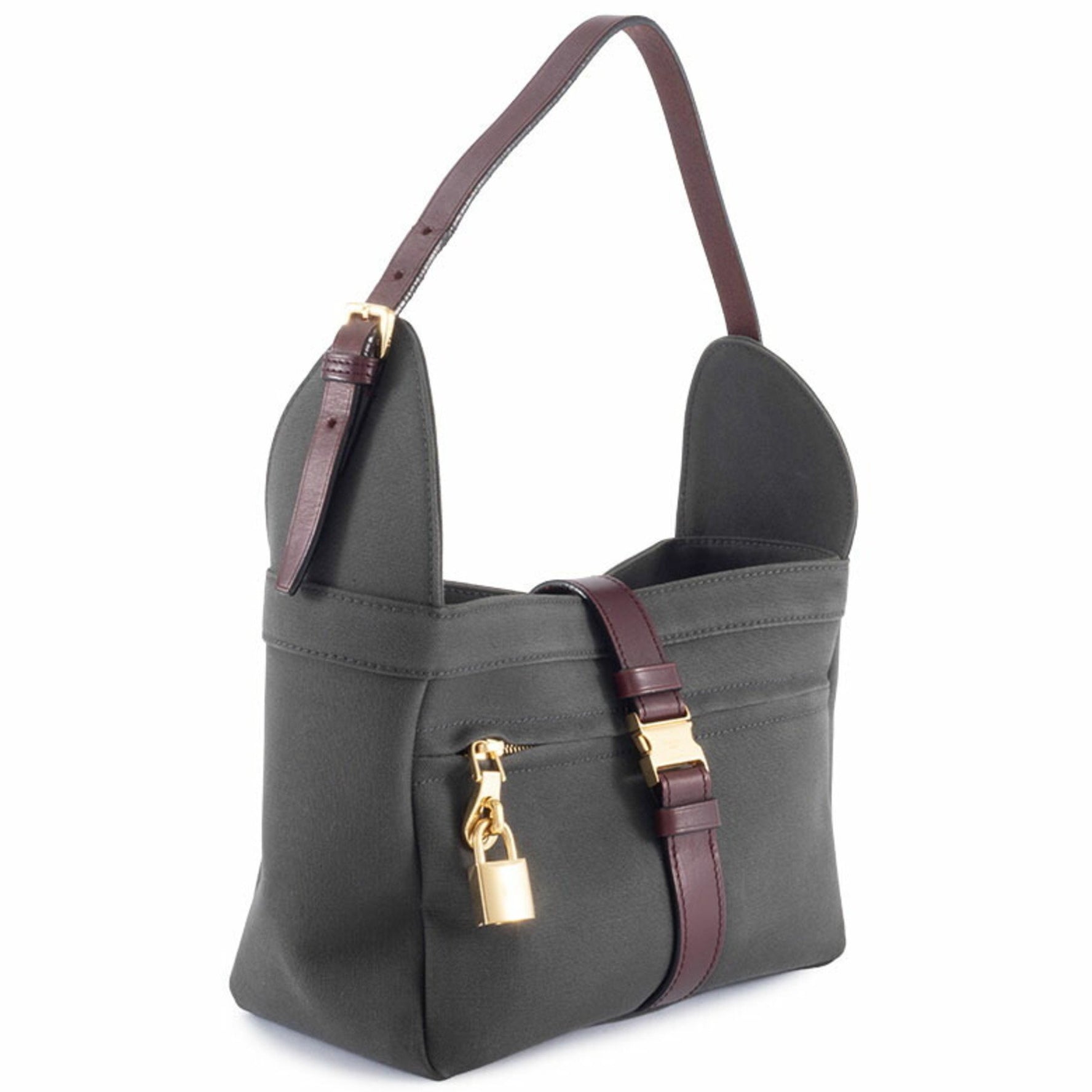 LOEWE Shoulder Bag, Canvas and Leather, Semi-Hand