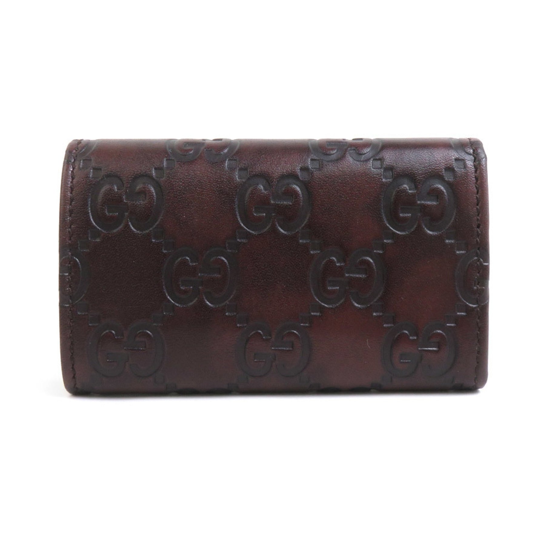 GUCCI key case leather brown men's women's h30803a