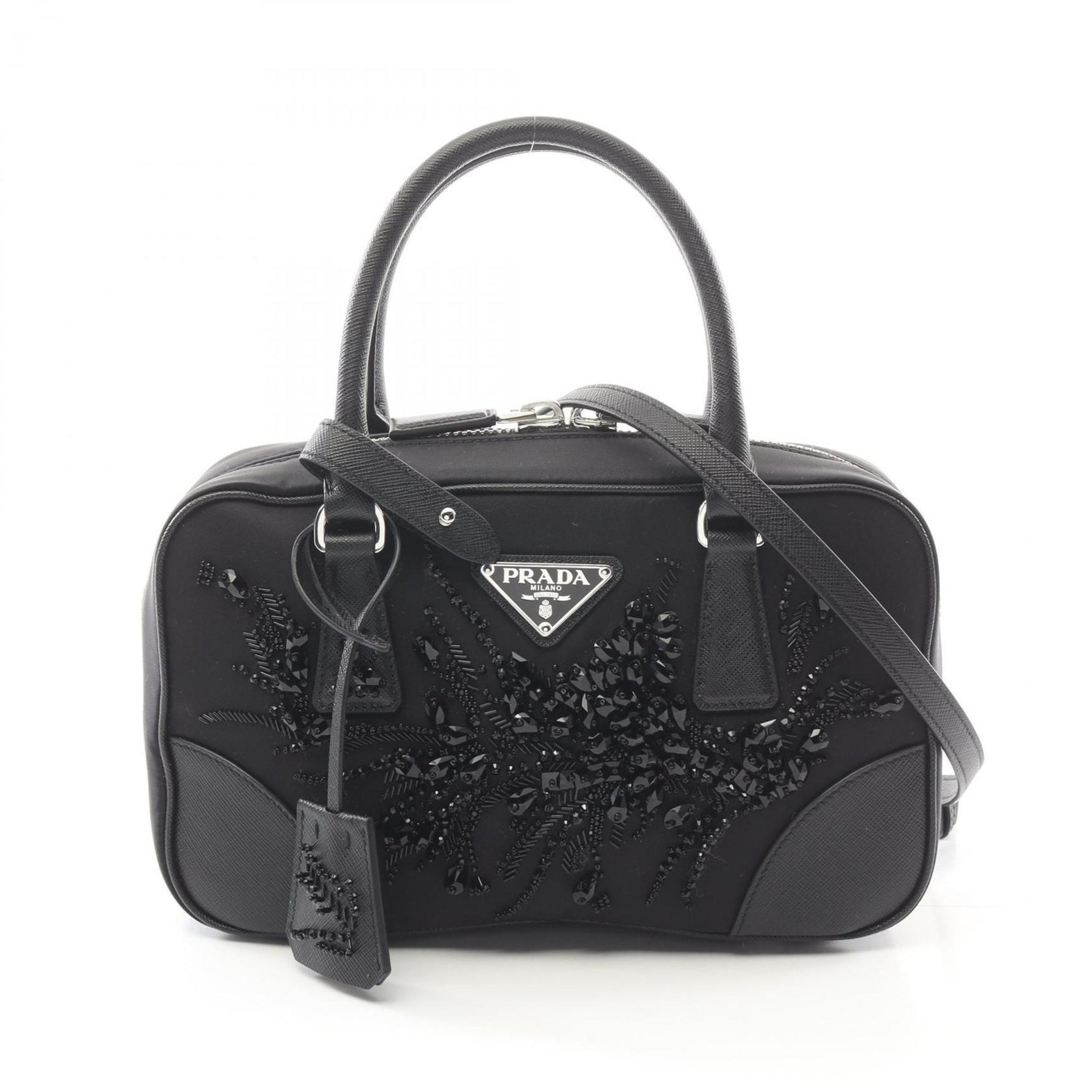 Prada TESSUTO+SAFFIANO handbag in nylon and Saffiano leather
