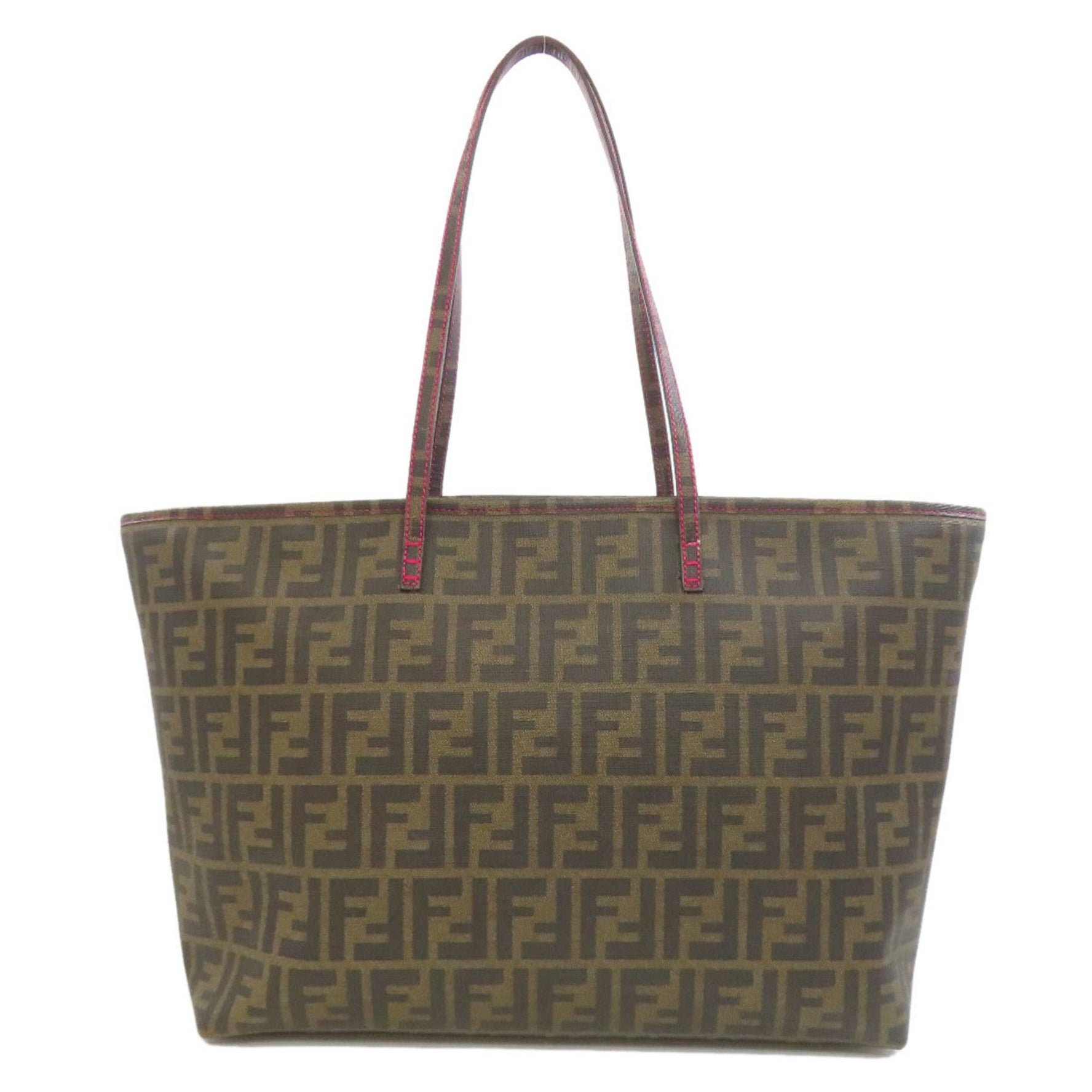Fendi Zucca pattern leather tote bag