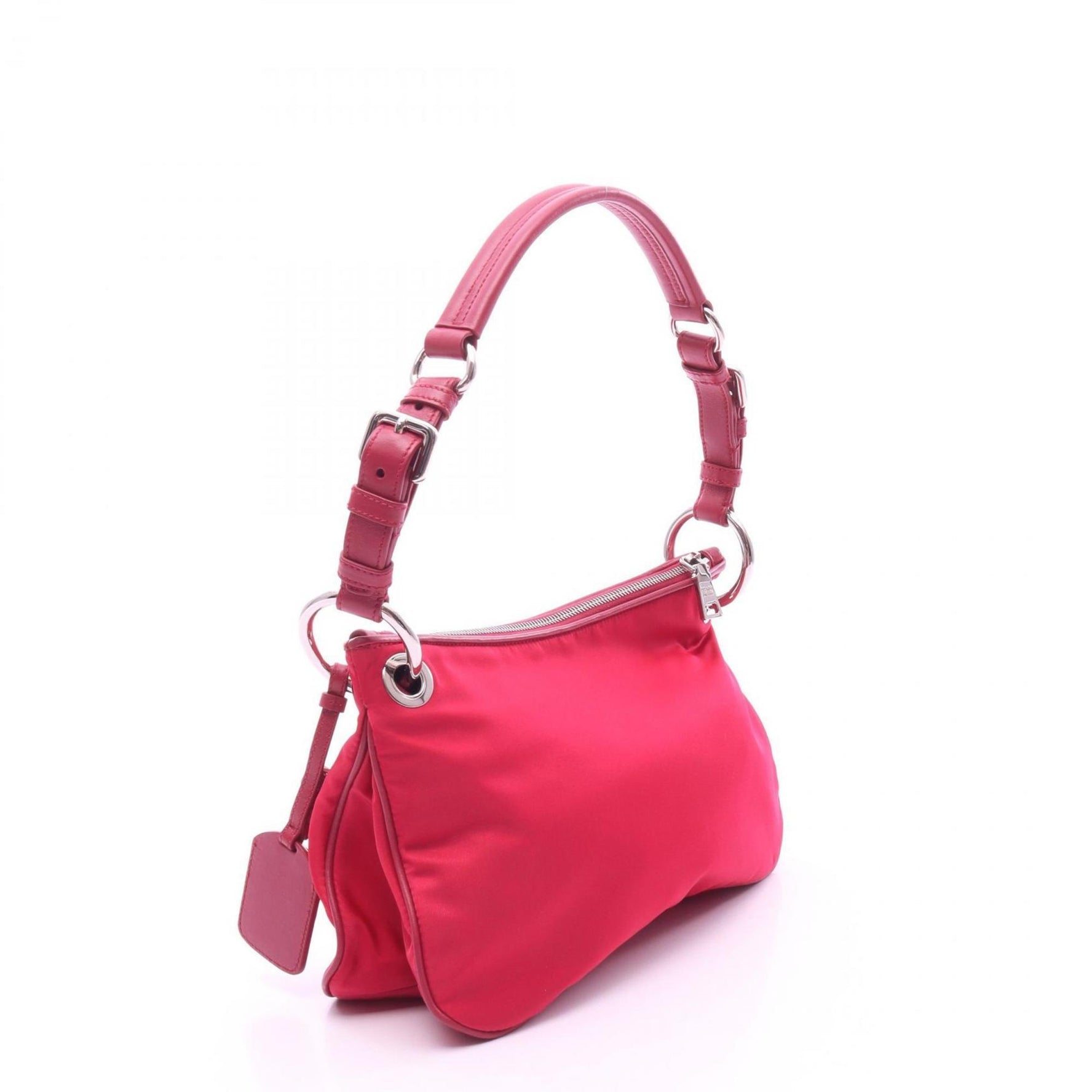 Prada TESSUTO+SOFT CA Shoulder Bag in Nylon and Leather