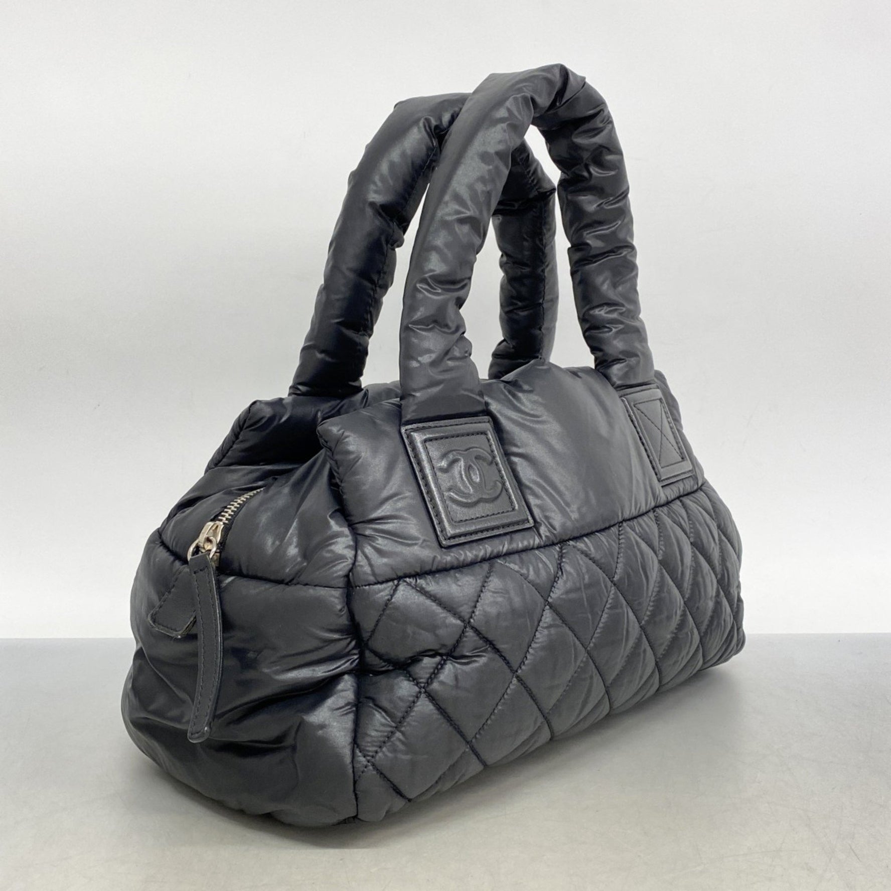 Chanel Coco Cocoon Nylon Handbag, Black, Women's