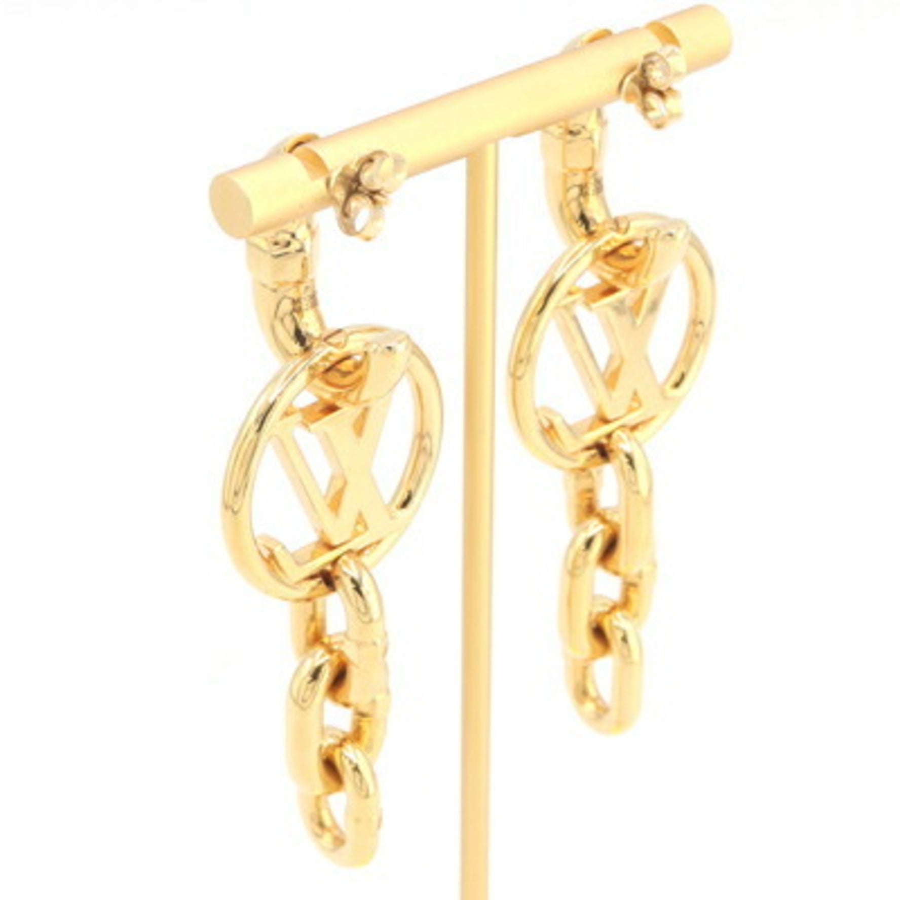 Louis Vuitton LV Chain It Earrings Metal LOUIS VUITTON