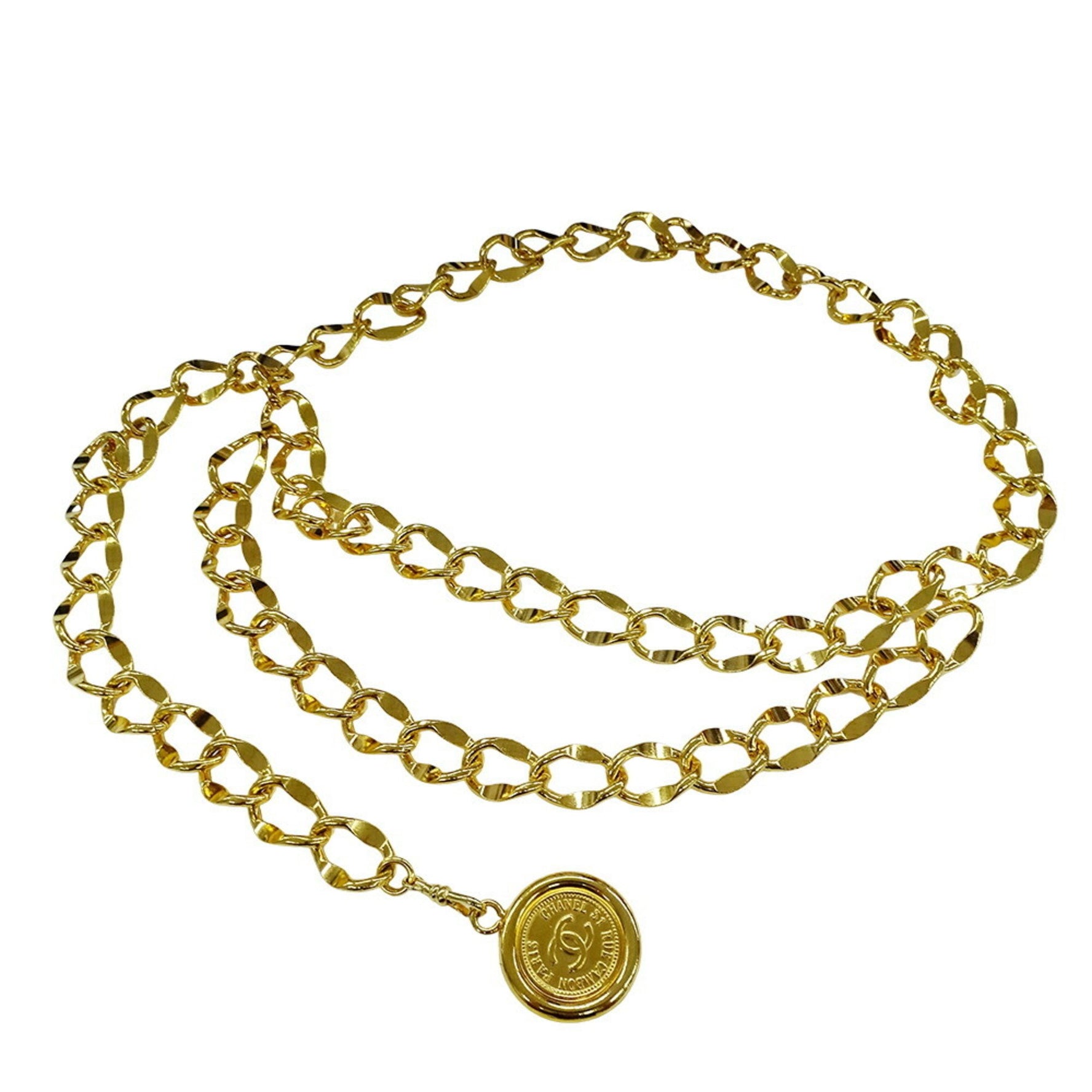 CHANEL Women's Chain Belt Cambon GP Gold