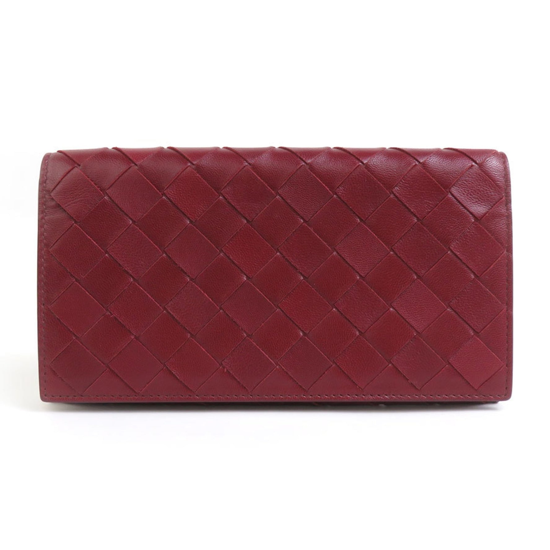 Bottega Veneta Bi-fold Long Wallet Intrecciato Leather Men's