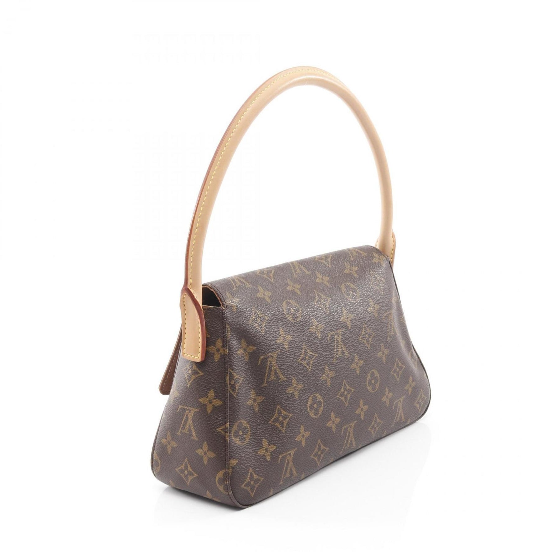 Louis Vuitton Mini Looping Monogram Handbag, Coated Canvas and Leather, Brown