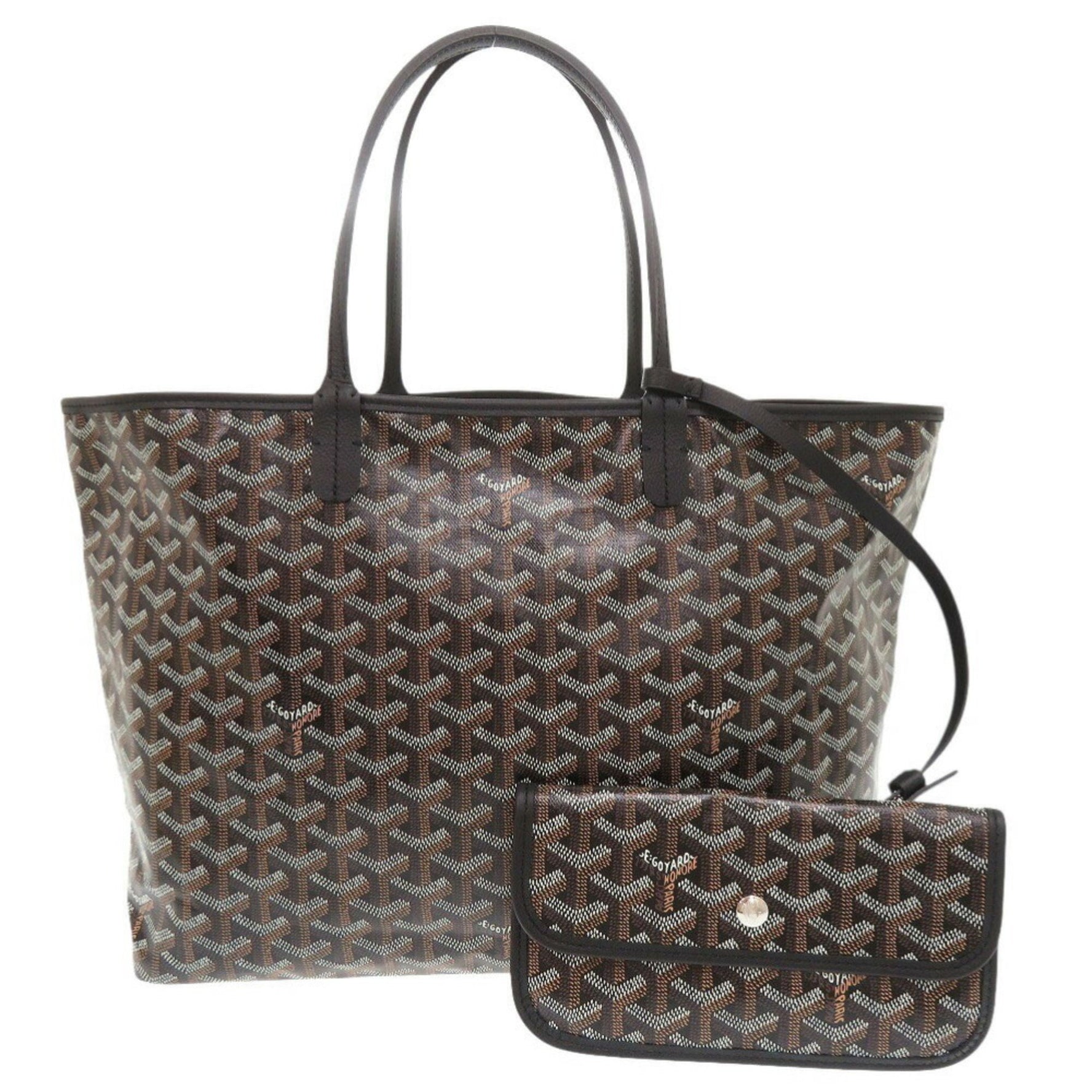 Unused Goyard Saint Louis PM PVC-coated canvas and leather tote bag