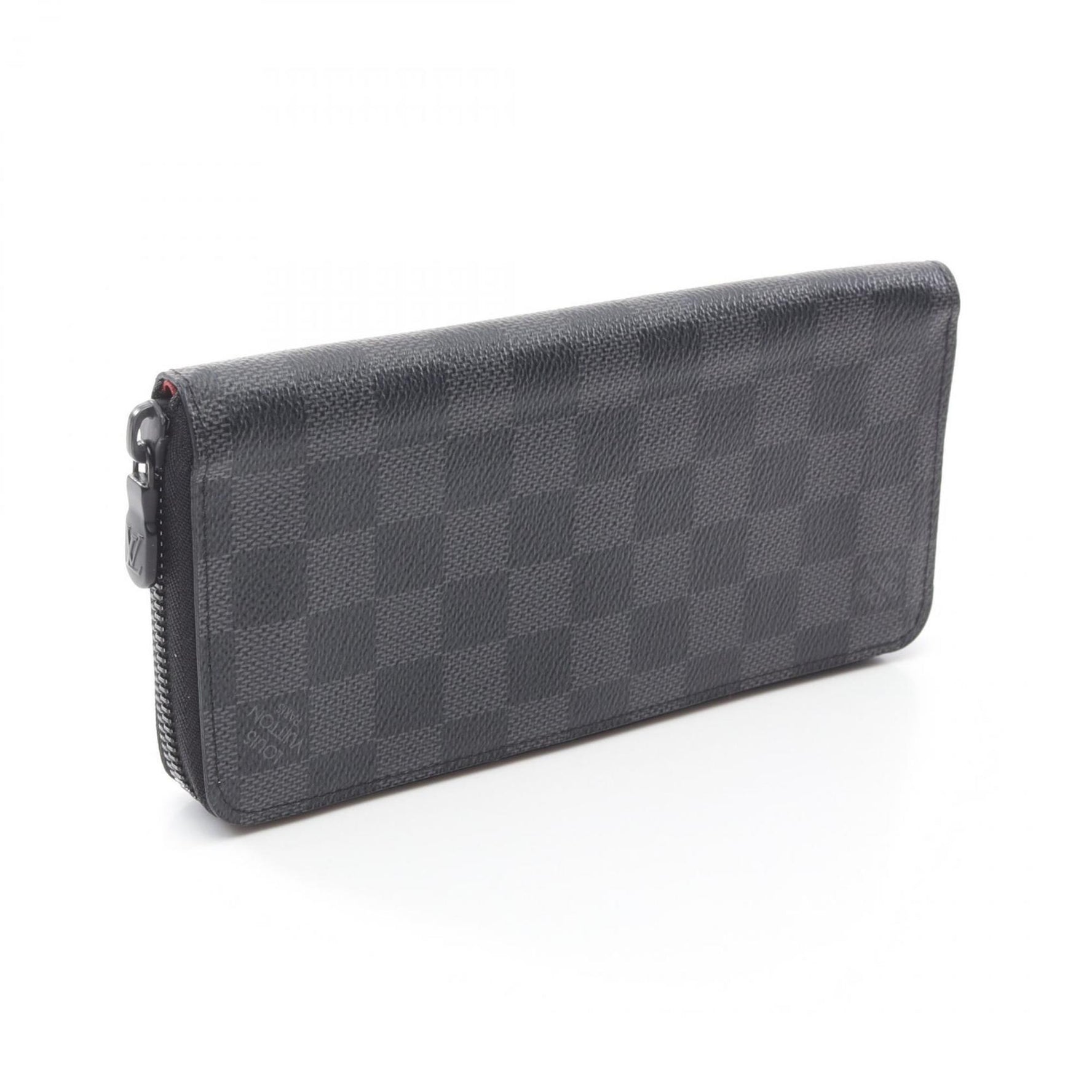 Louis Vuitton Zippy Wallet Vertical Utility Round Long Wallet, Coated Canvas and Leather with Damier Graphite Finish