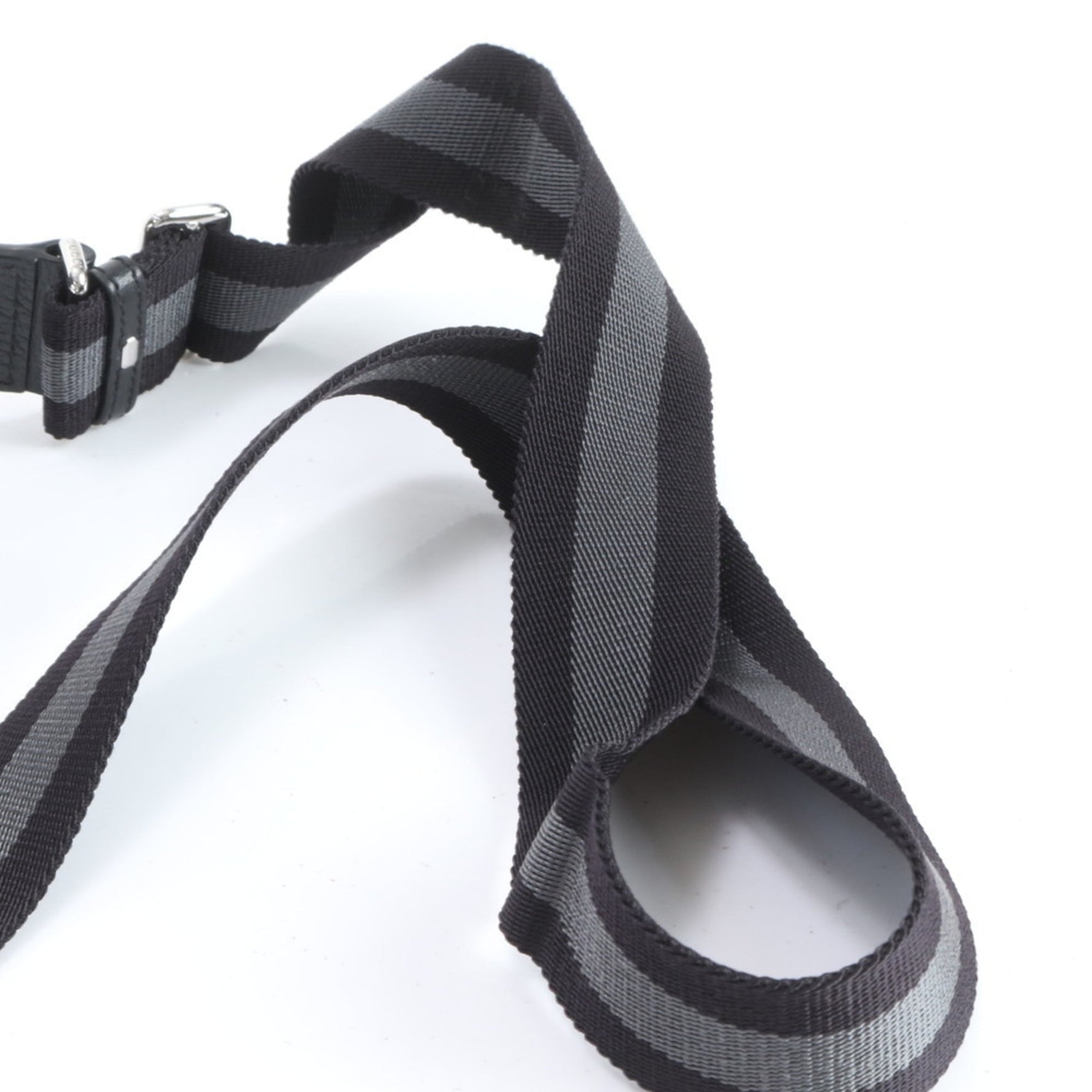 Gucci GG nylon and leather shoulder bag with control card, messenger bag