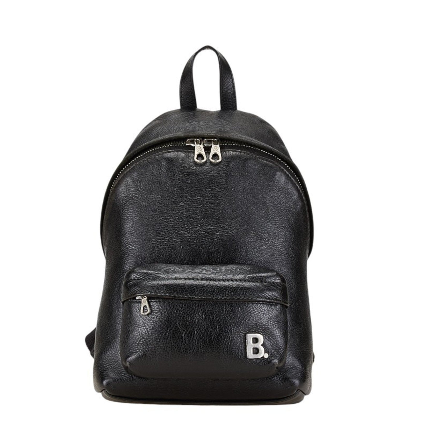 Balenciaga B Backpack Black Leather Women's BALENCIAGA