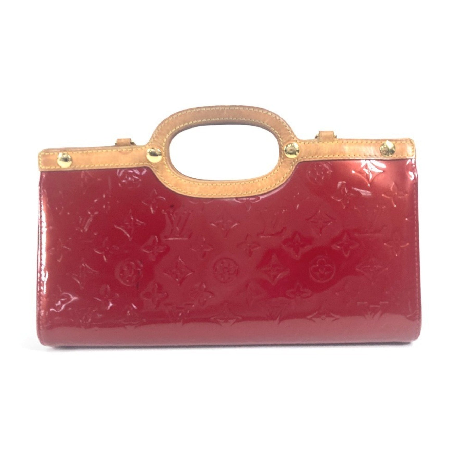 Louis Vuitton Monogram Vernis Roxbury Drive Handbag, Red
