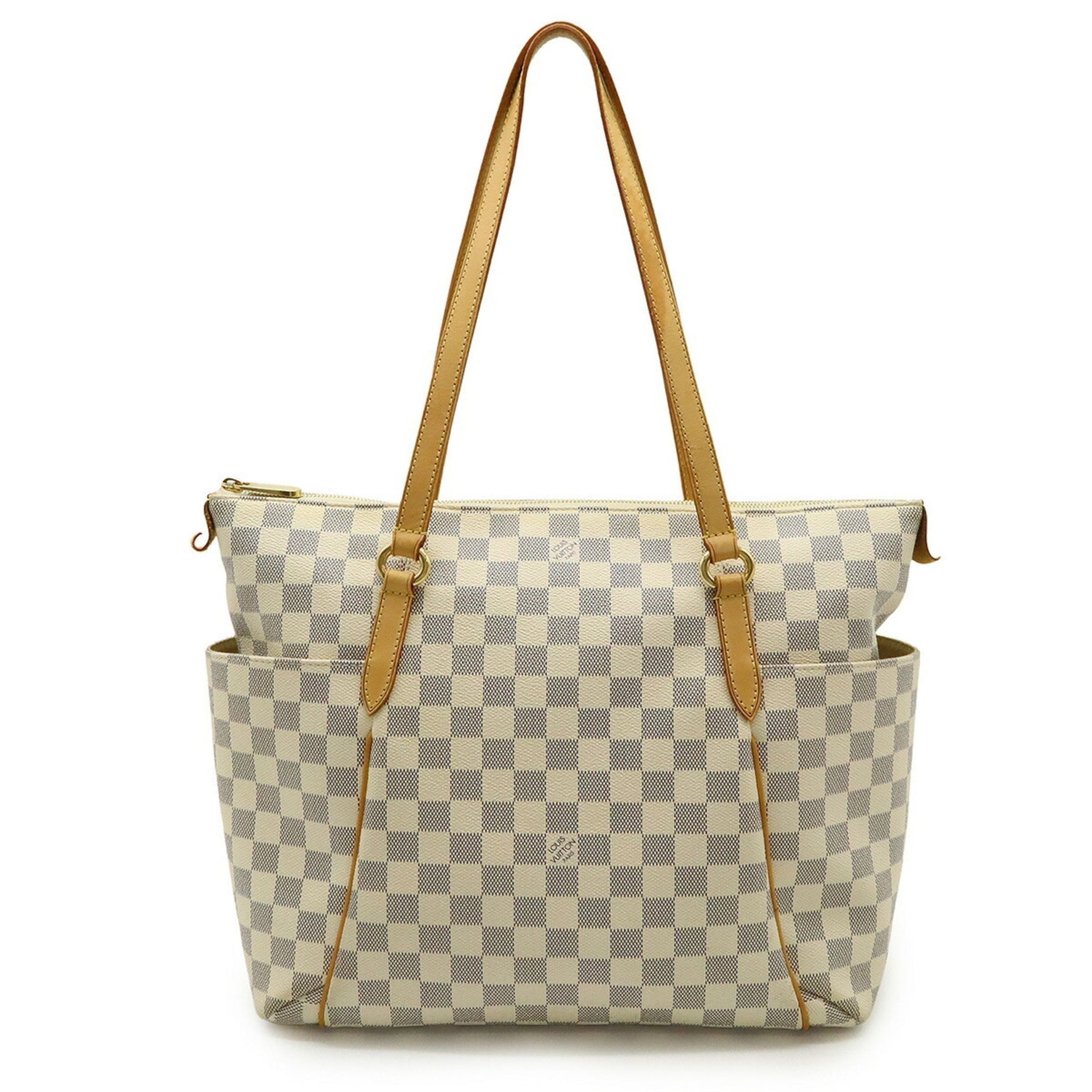 LOUIS VUITTON Damier Azur Totally MM Tote Bag Shoulder