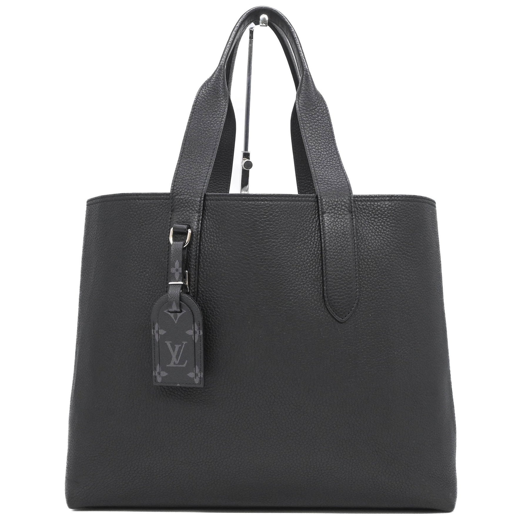 LOUIS VUITTON Cabas Voyage NV Tote Bag in Taurillon Leather, Noir Black, M52817