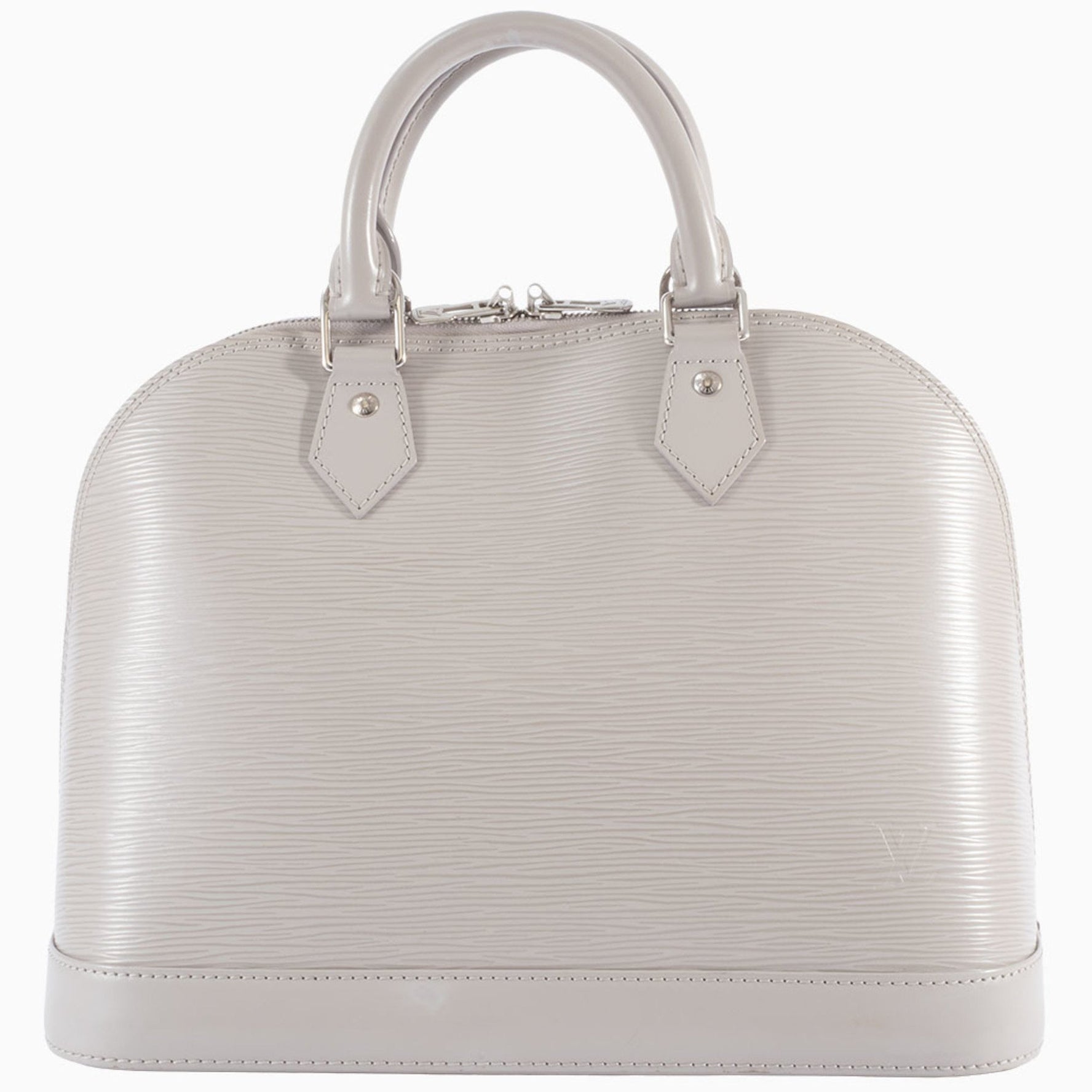 Louis Vuitton Alma PM Handbag Epi Leather Grey White