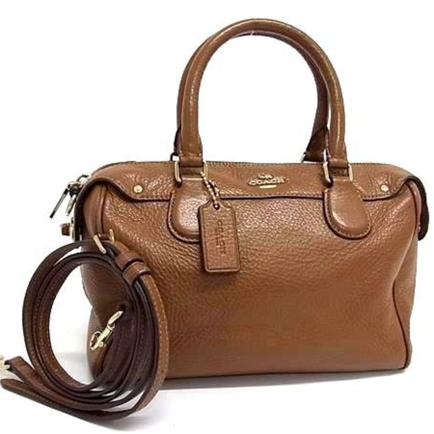 COACH Bennett Mini Satchel Leather Handbag