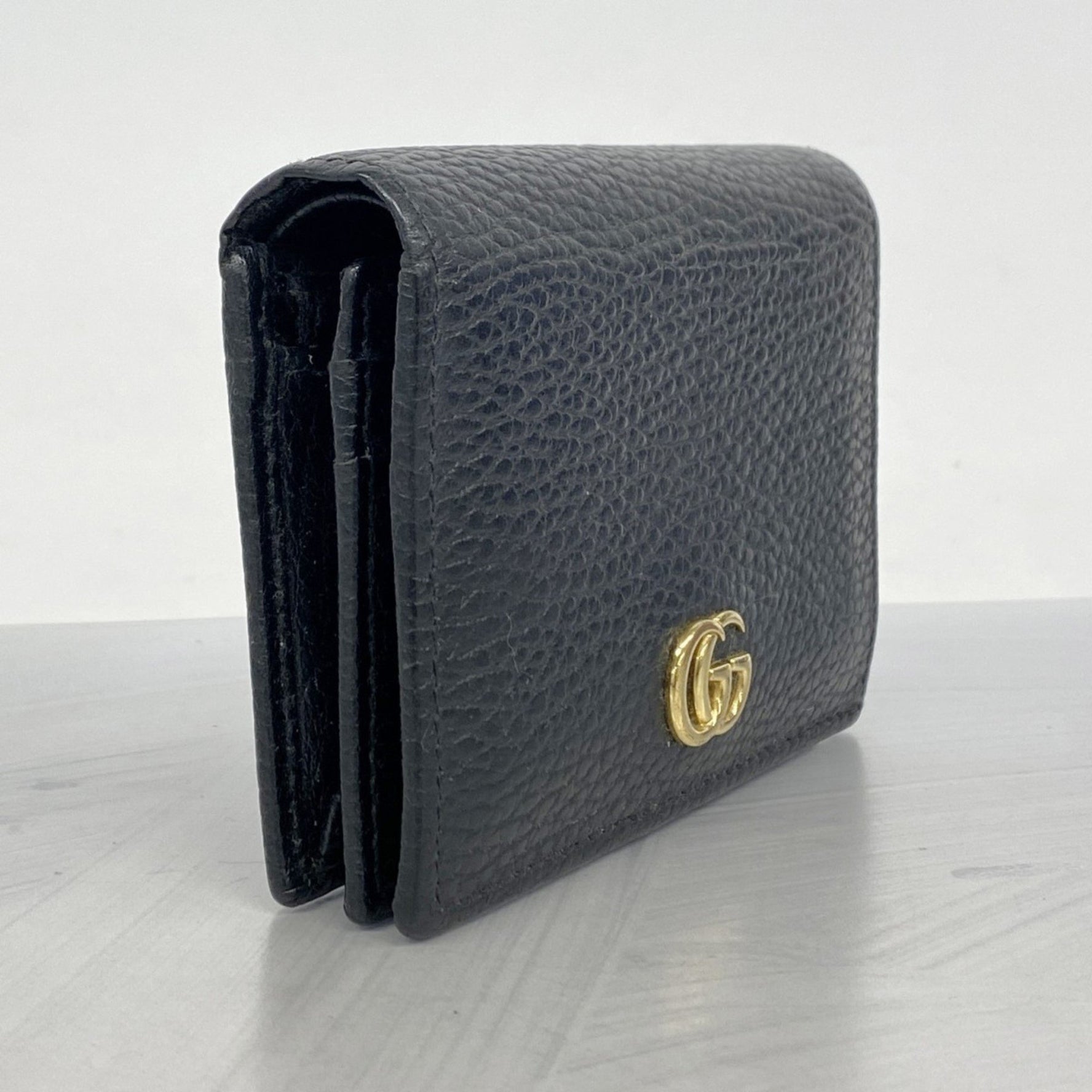 Gucci GG Marmont Wallet Leather Black Women's