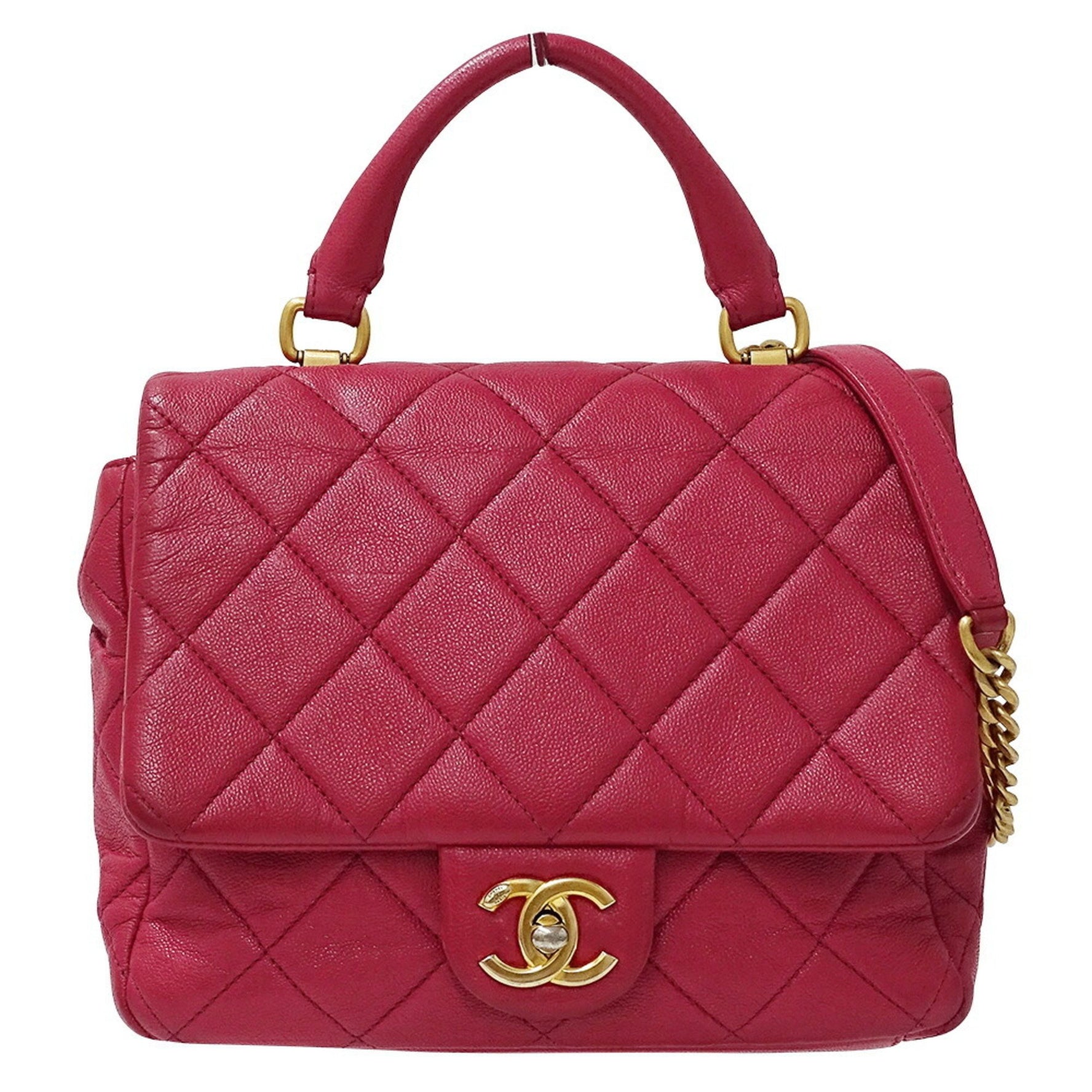 CHANEL Matelasse Shoulder Bag, Caviar Skin, Chain