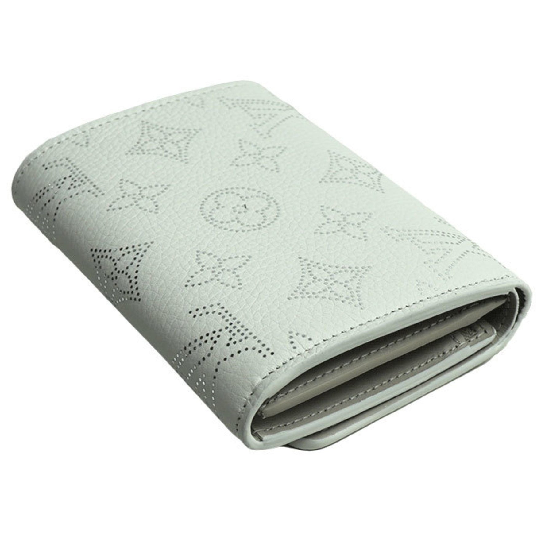 LOUIS VUITTON Louis Vuitton Portefeuille Iris Compact Bi-fold Wallet White M12682 Limited Edition for Women