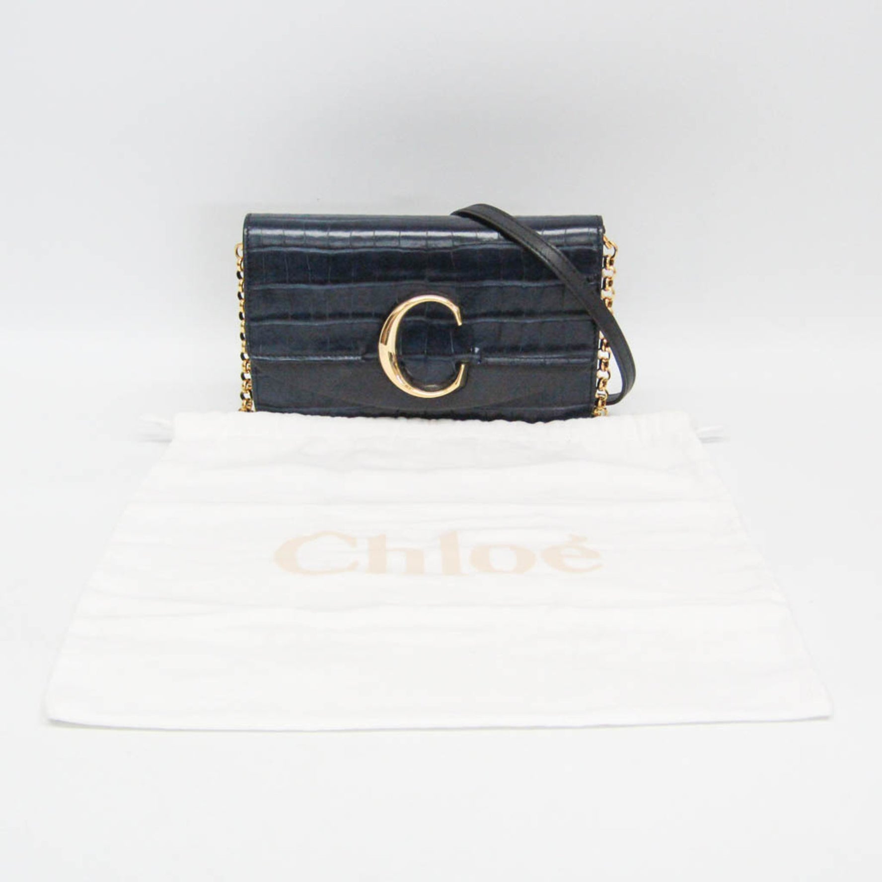 Chloé C Leather Shoulder Bag