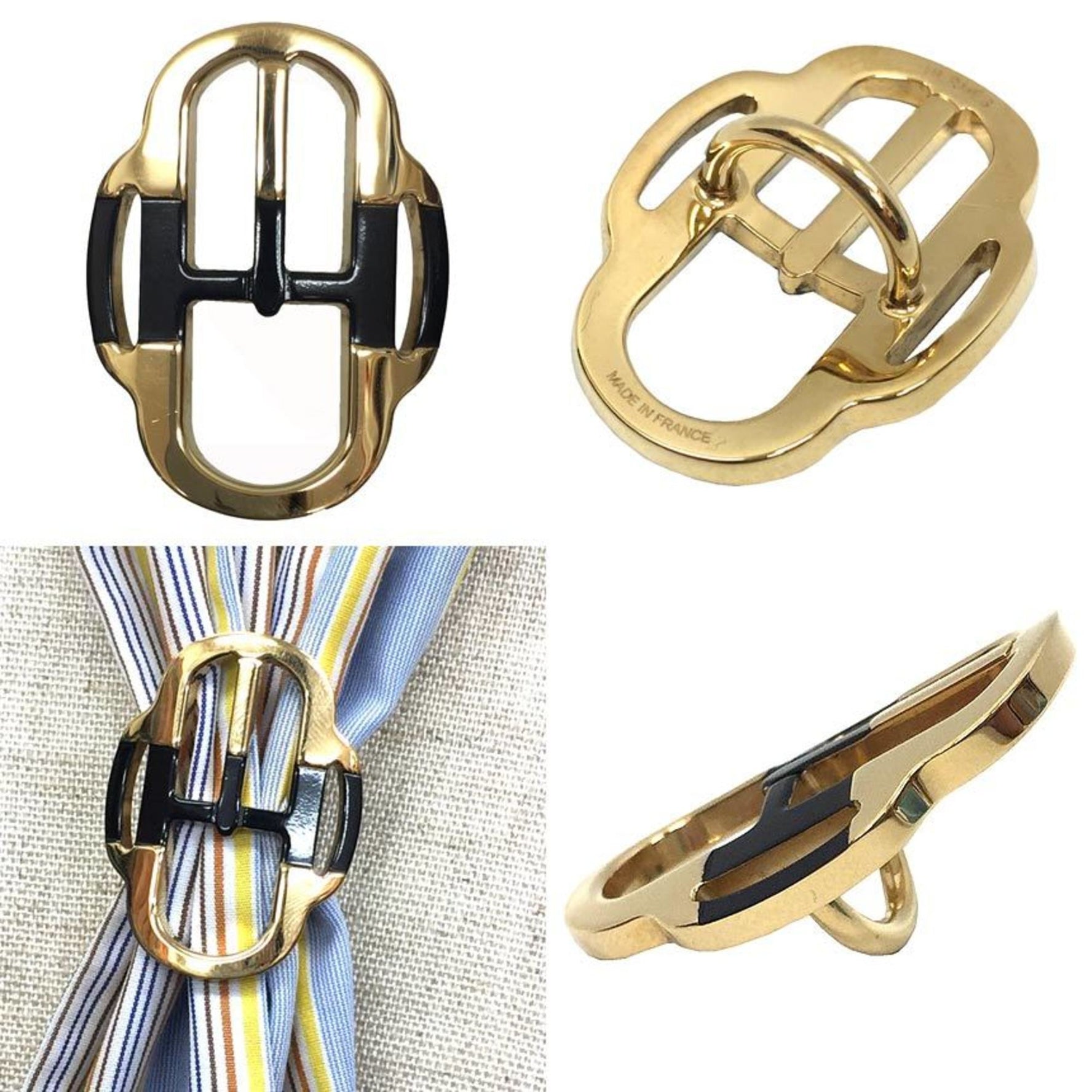 Hermes Scarf Ring Mini Buckle Boucle Twilly