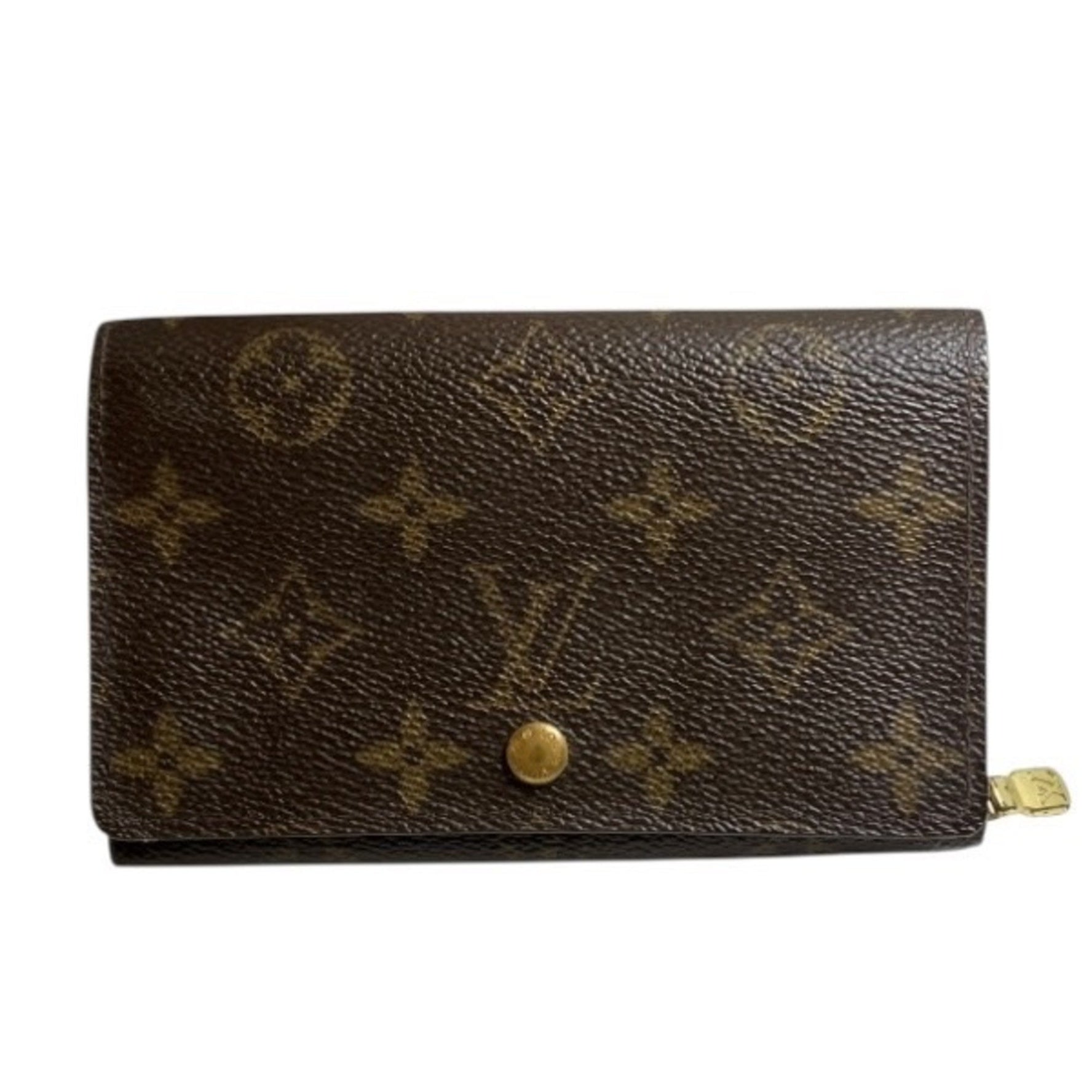 Louis Vuitton Monogram Porte Monnaie Tresor M61730 Bi-fold Wallet for Men and Women