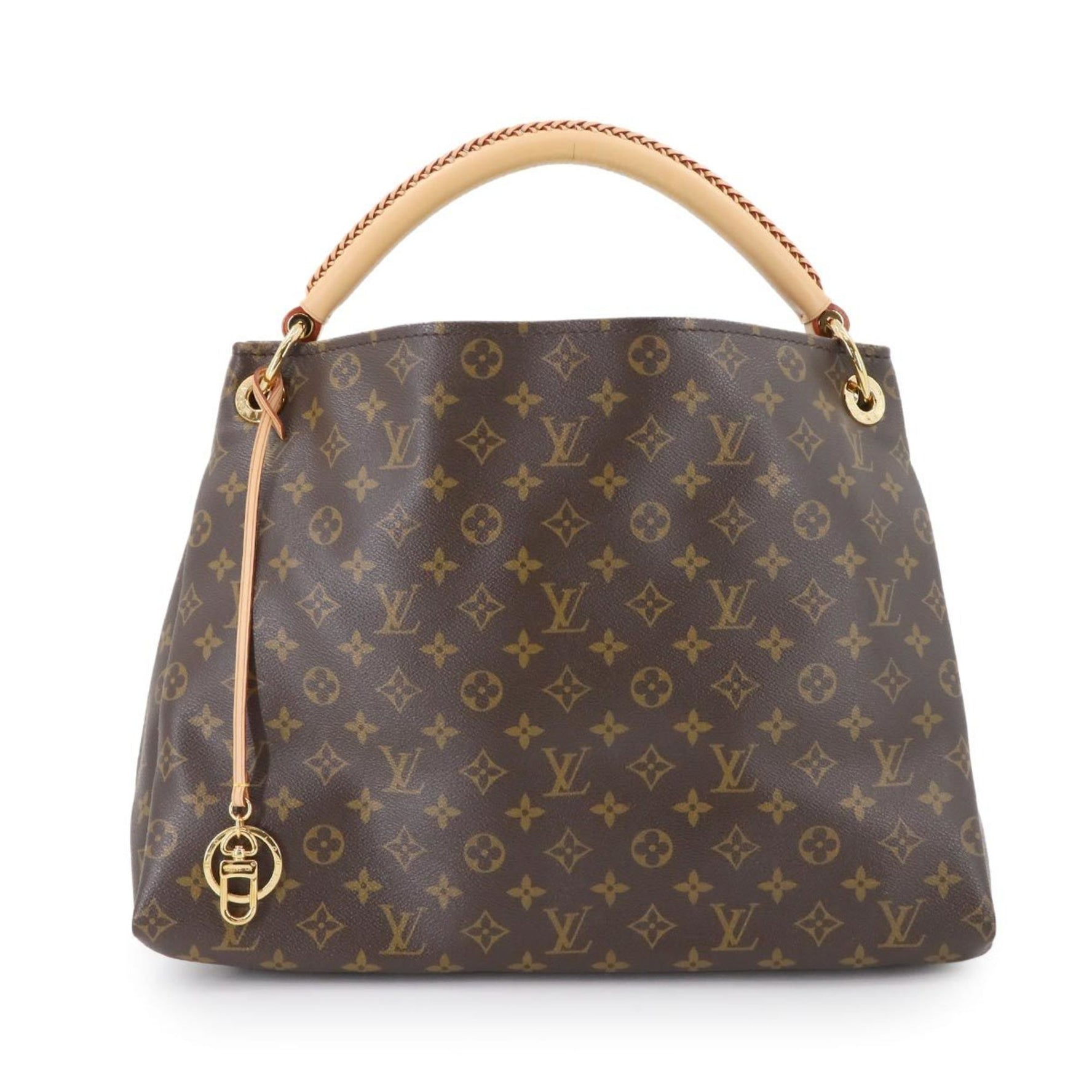 Louis Vuitton Monogram Artsy MM Shoulder Bag, Brown, M40249, Gold Hardware