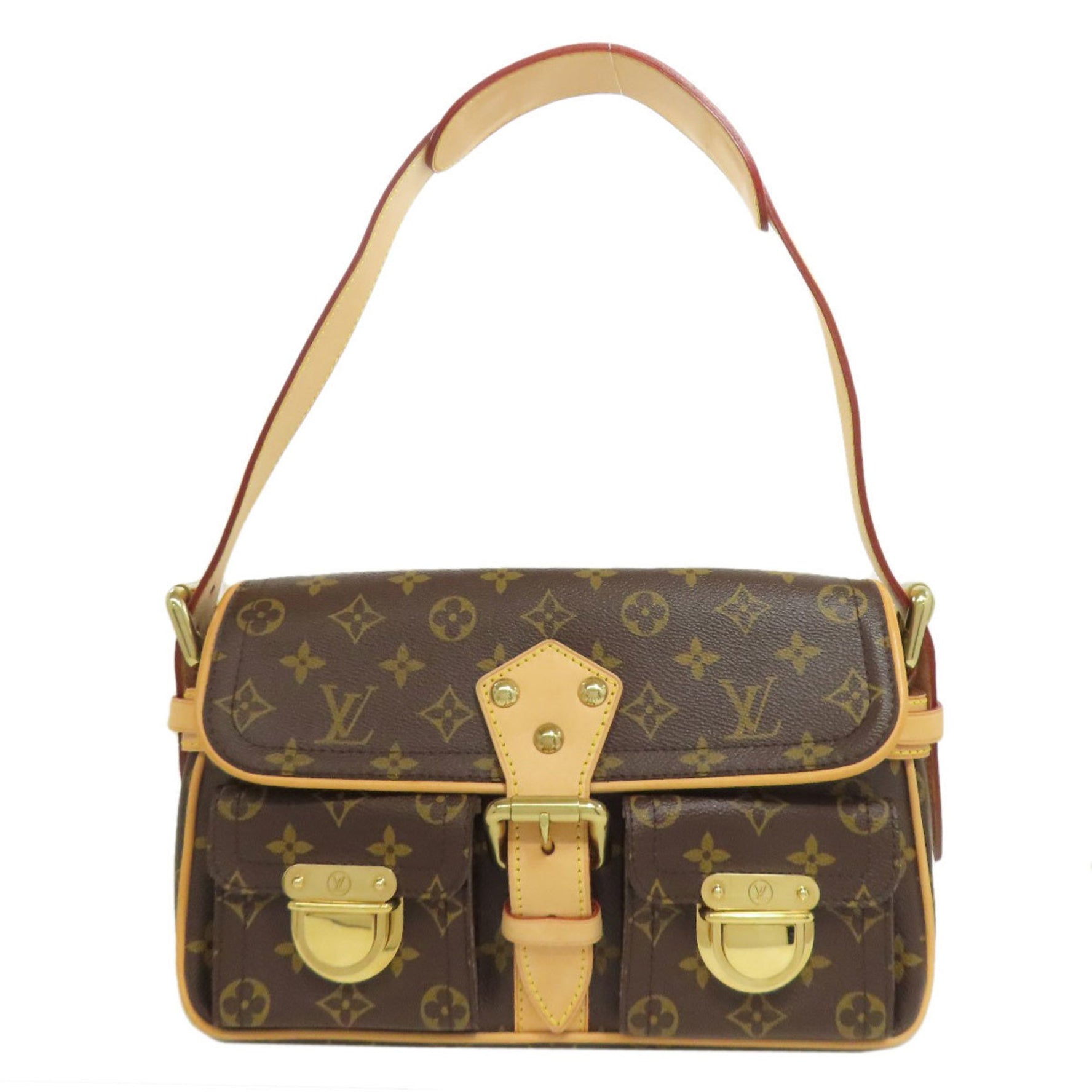 Louis Vuitton Hudson Handbag Monogram Canvas LOUIS VUITTON