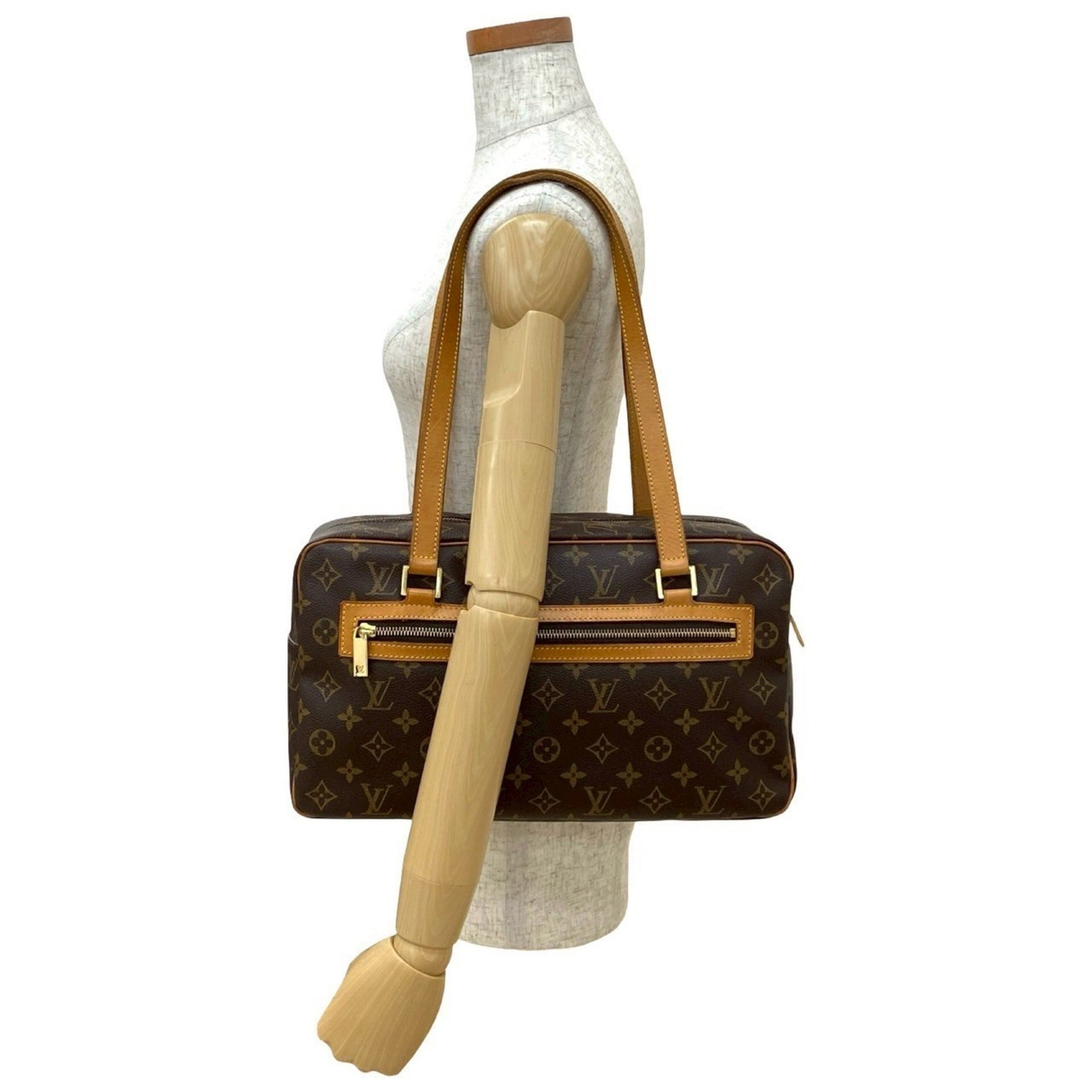 Louis Vuitton Cite GM Monogram Leather Semi-Shoulder/Boston Bag
