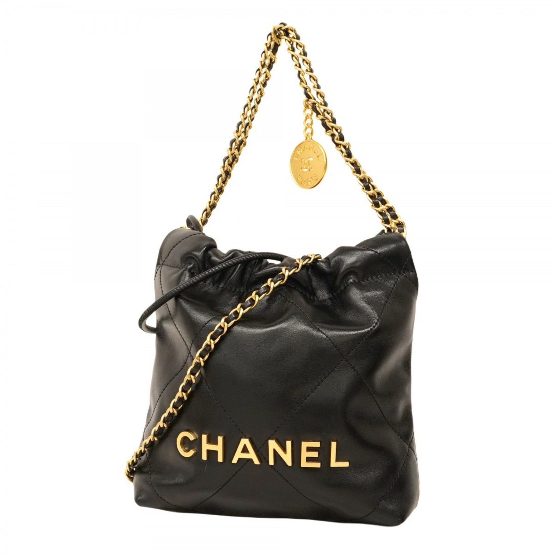 Chanel Shoulder Bag Chain 22 Calfskin
