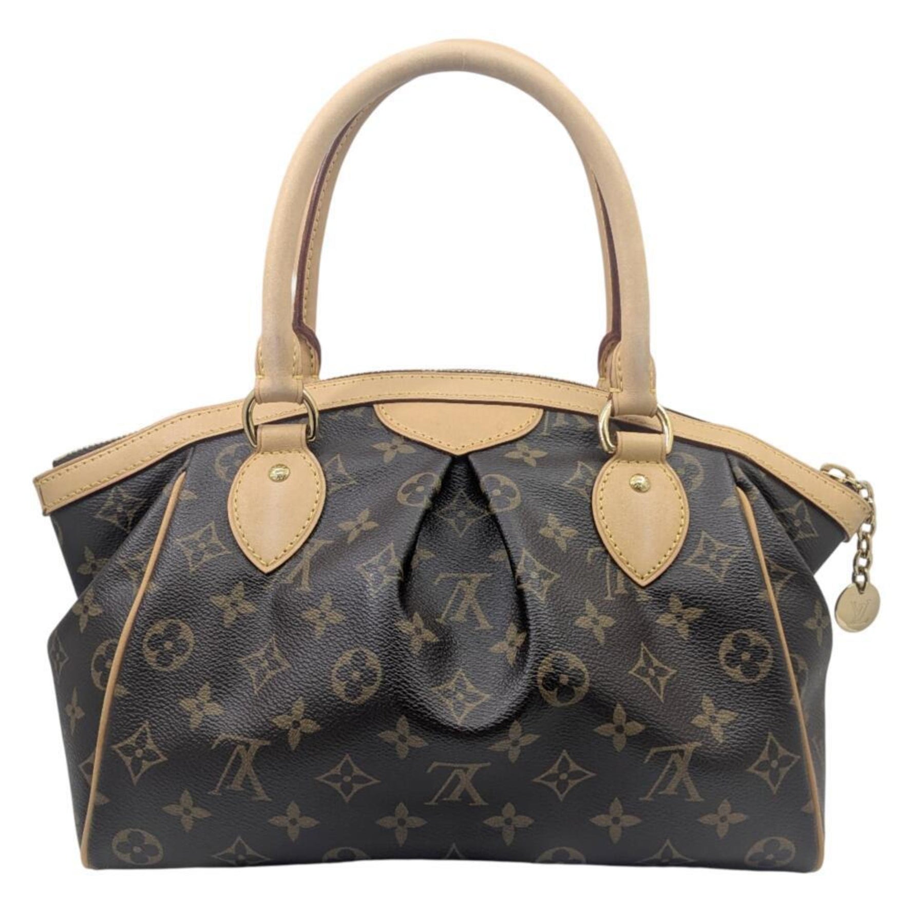 LOUIS VUITTON Louis Vuitton Monogram Tivoli PM Brown Canvas Handbag Bag